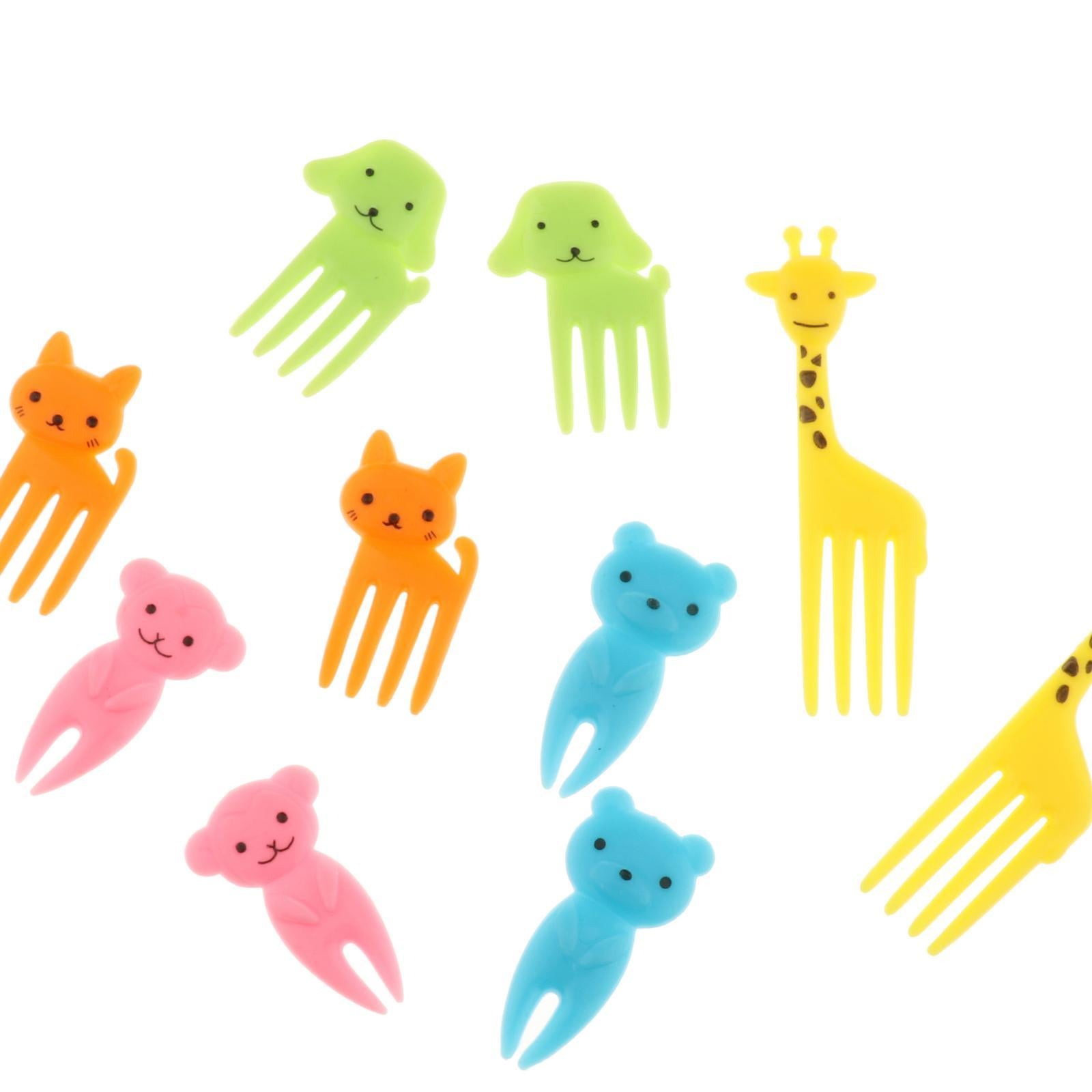 10pcs Food Fruit Forks Cake Little Forks Dessert Forks Kids Cocktail Sticks B