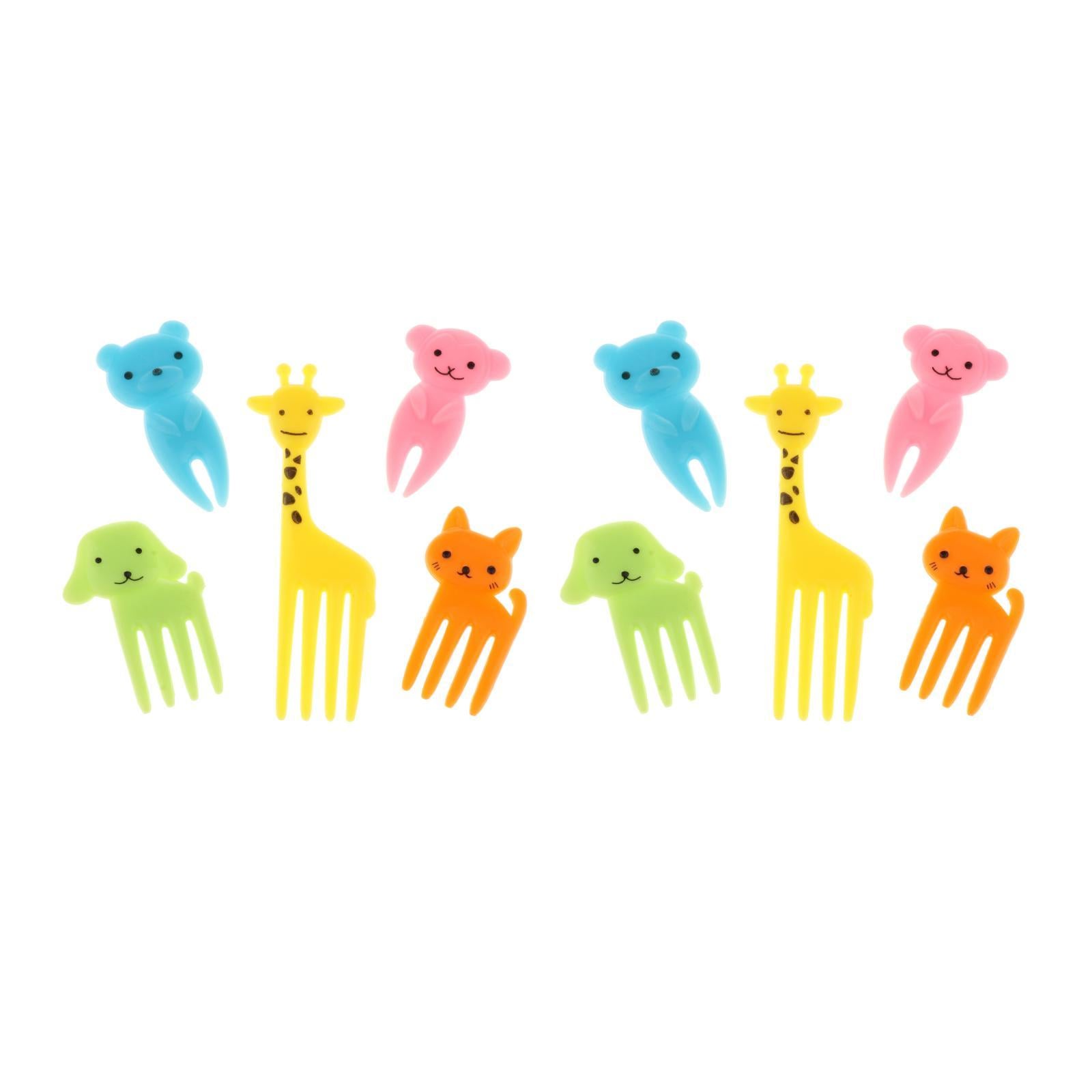 10pcs Food Fruit Forks Cake Little Forks Dessert Forks Kids Cocktail Sticks B