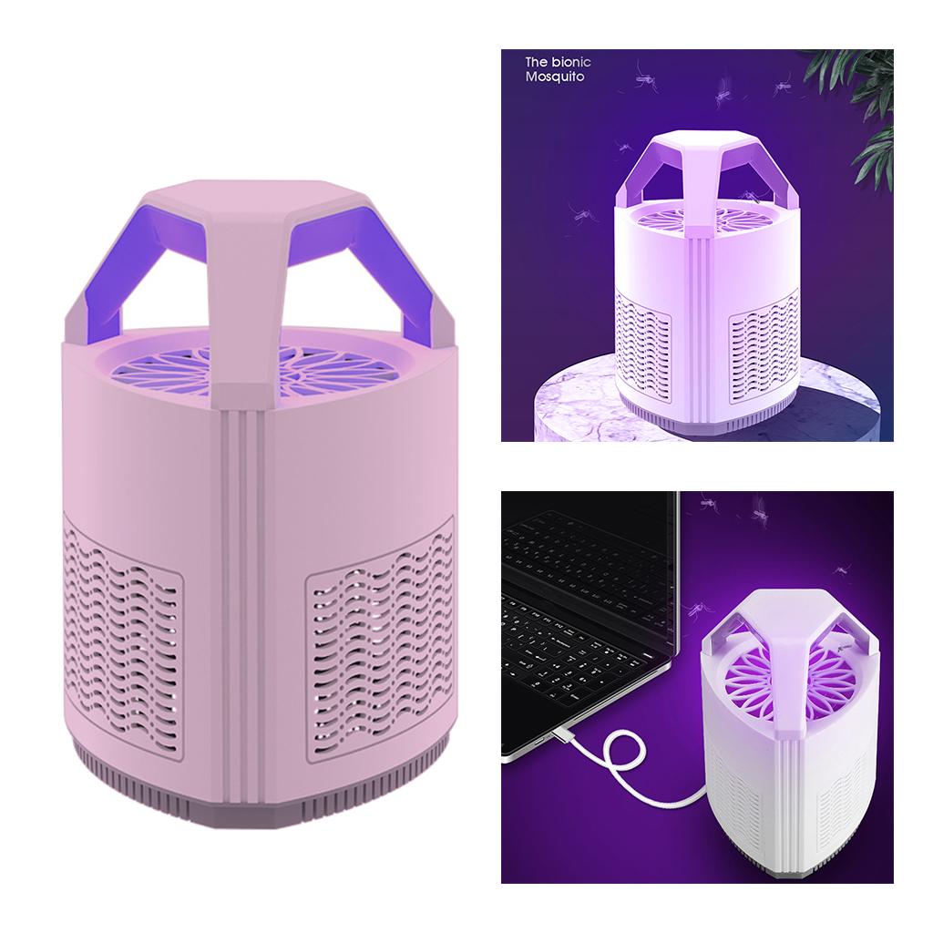 1pc USB Electric Insect Trap Fruit Fly Mosquito Killer with UV Light Bedroom pink