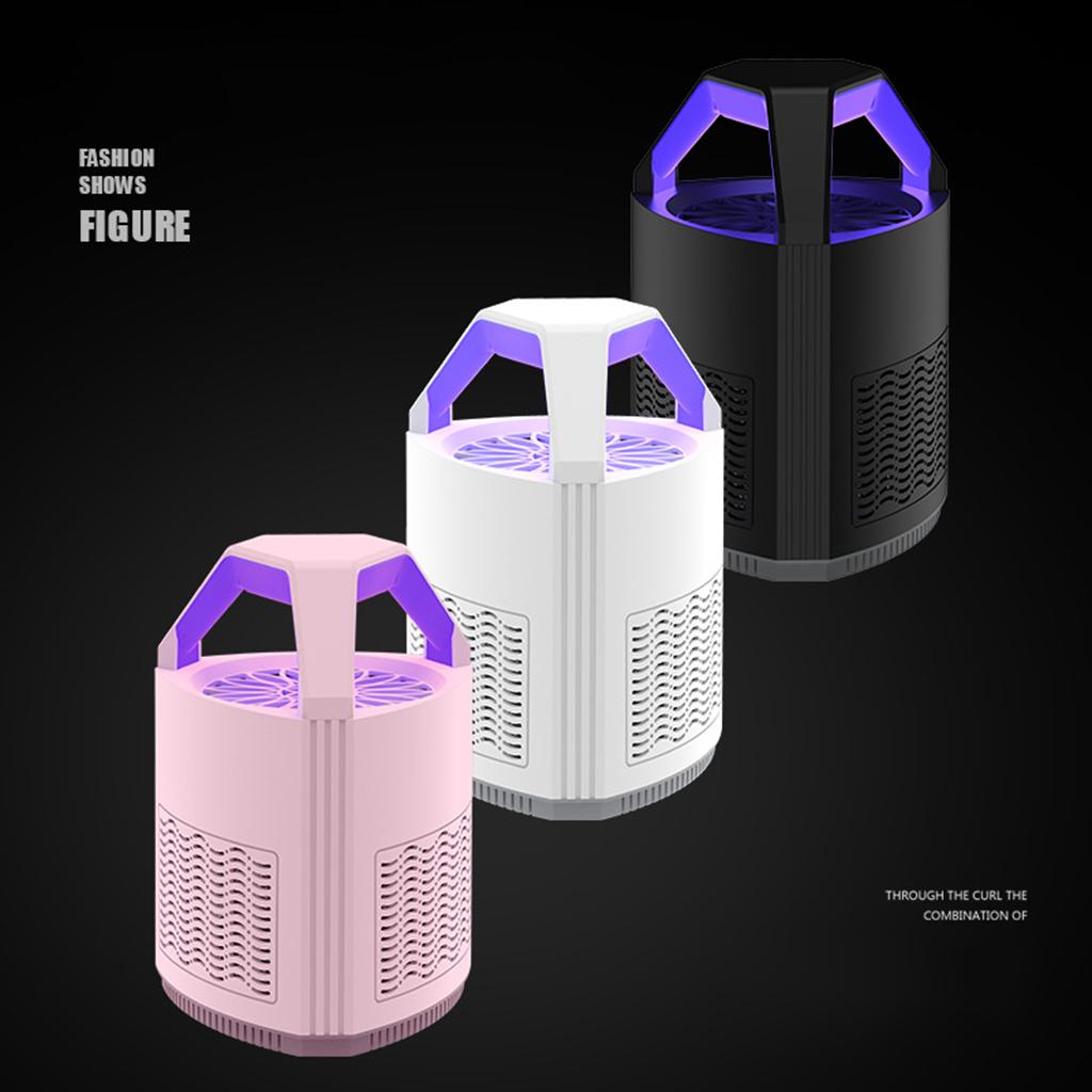 1pc USB Electric Insect Trap Fruit Fly Mosquito Killer with UV Light Bedroom black