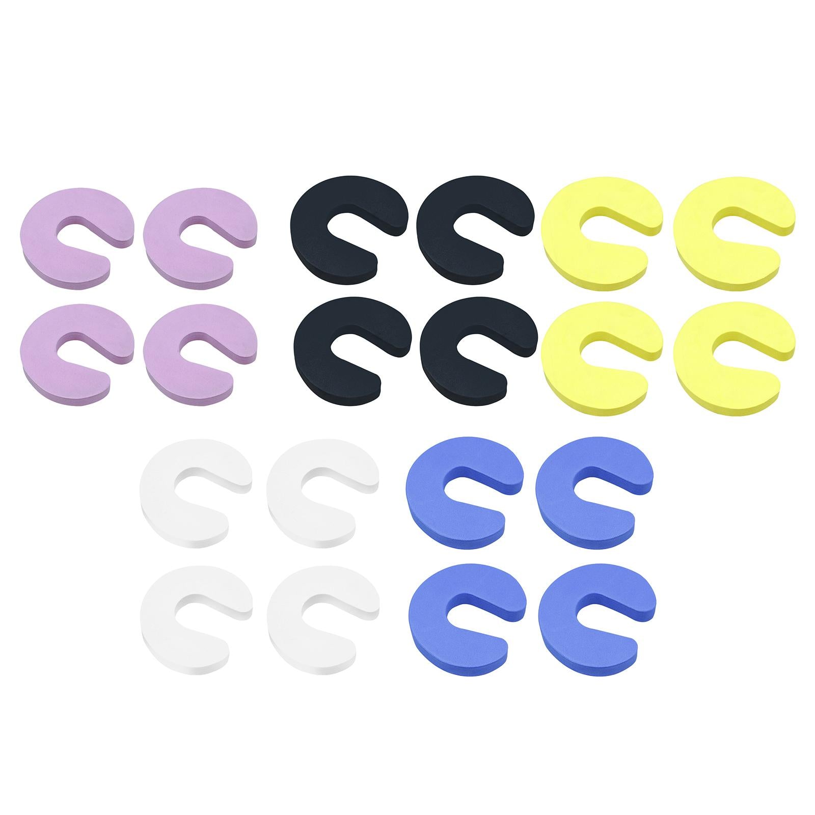 Soft EVA Door Stopper Finger Pinch Guard Baby Safety Security Sleek Design white