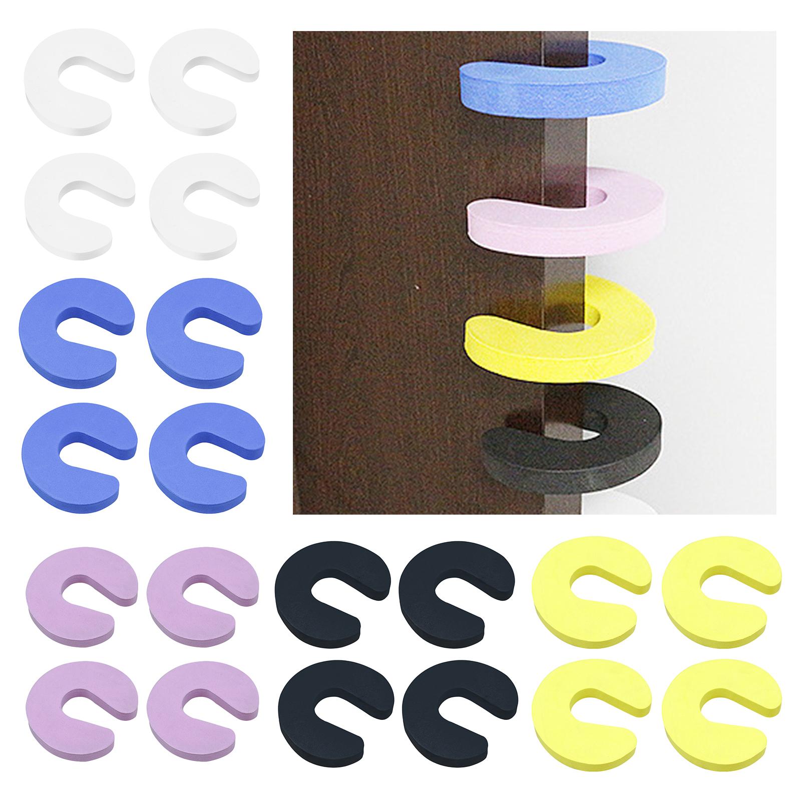 Soft EVA Door Stopper Finger Pinch Guard Baby Safety Security Sleek Design white