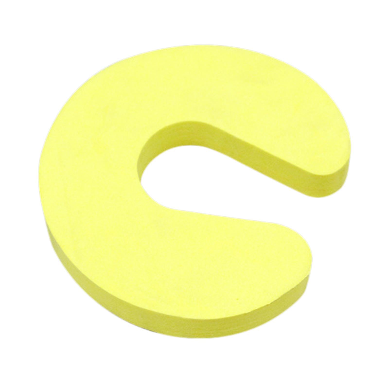 Soft EVA Door Stopper Finger Pinch Guard Baby Safety Security Sleek Design yellow