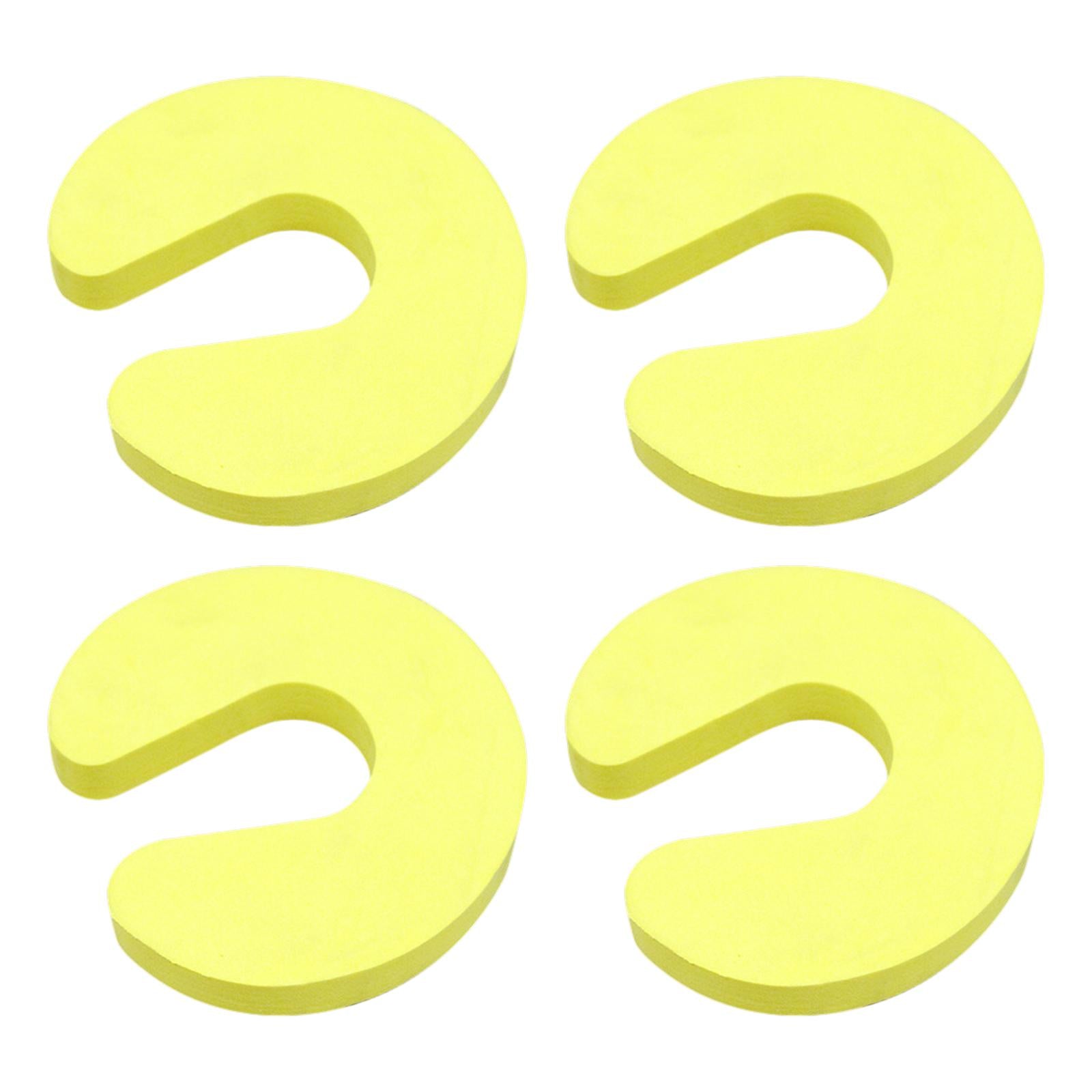 Soft EVA Door Stopper Finger Pinch Guard Baby Safety Security Sleek Design yellow