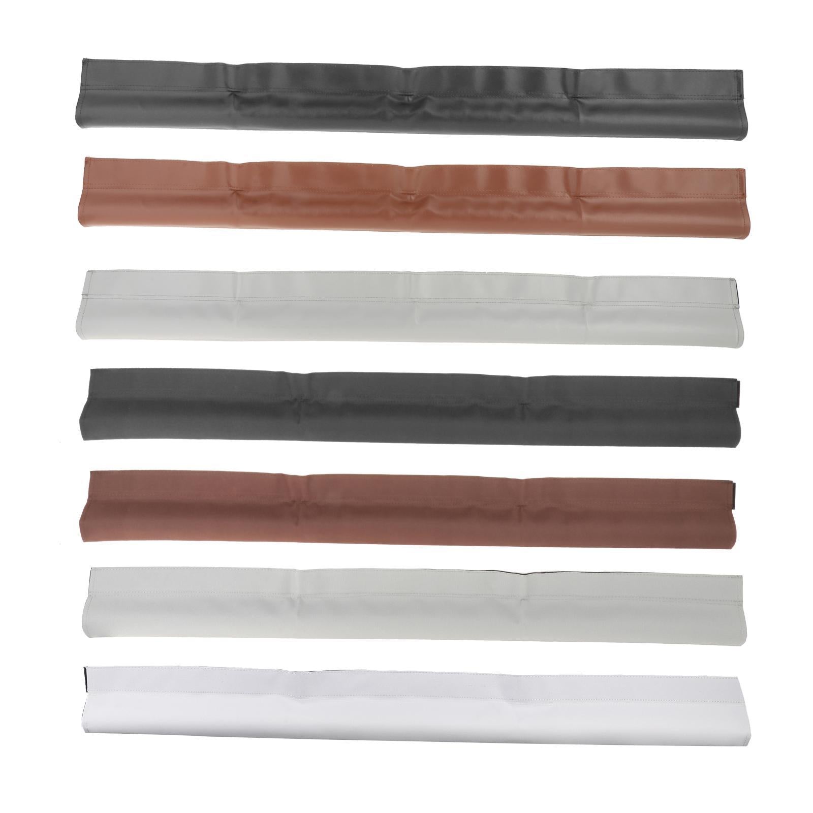 Door Seal Strip Self Adhesive Under Door Sweep Leather Black