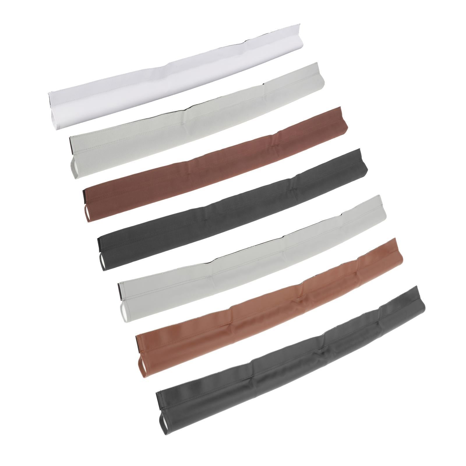 Door Seal Strip Self Adhesive Under Door Sweep Leather Black