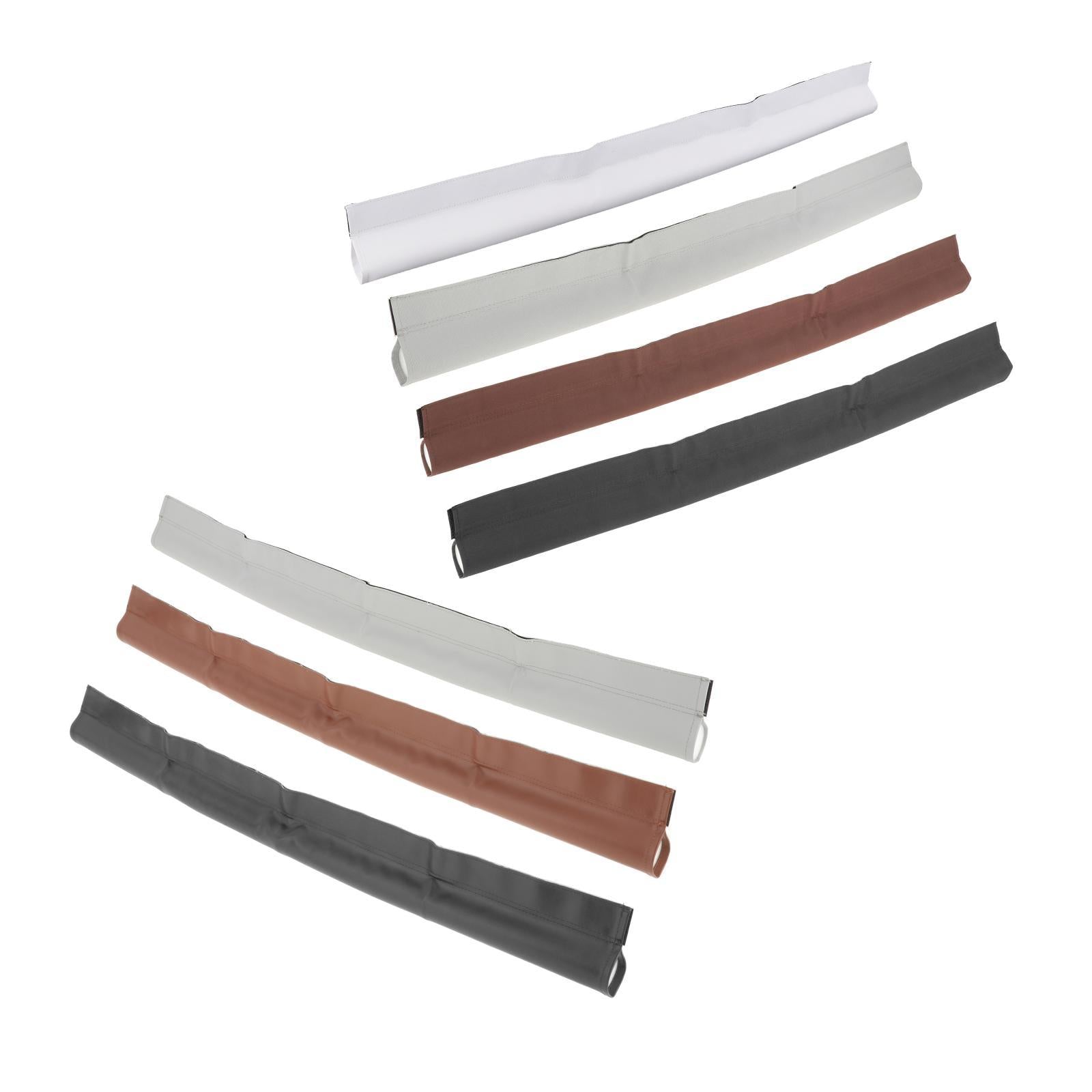 Door Seal Strip Self Adhesive Under Door Sweep Leather Black