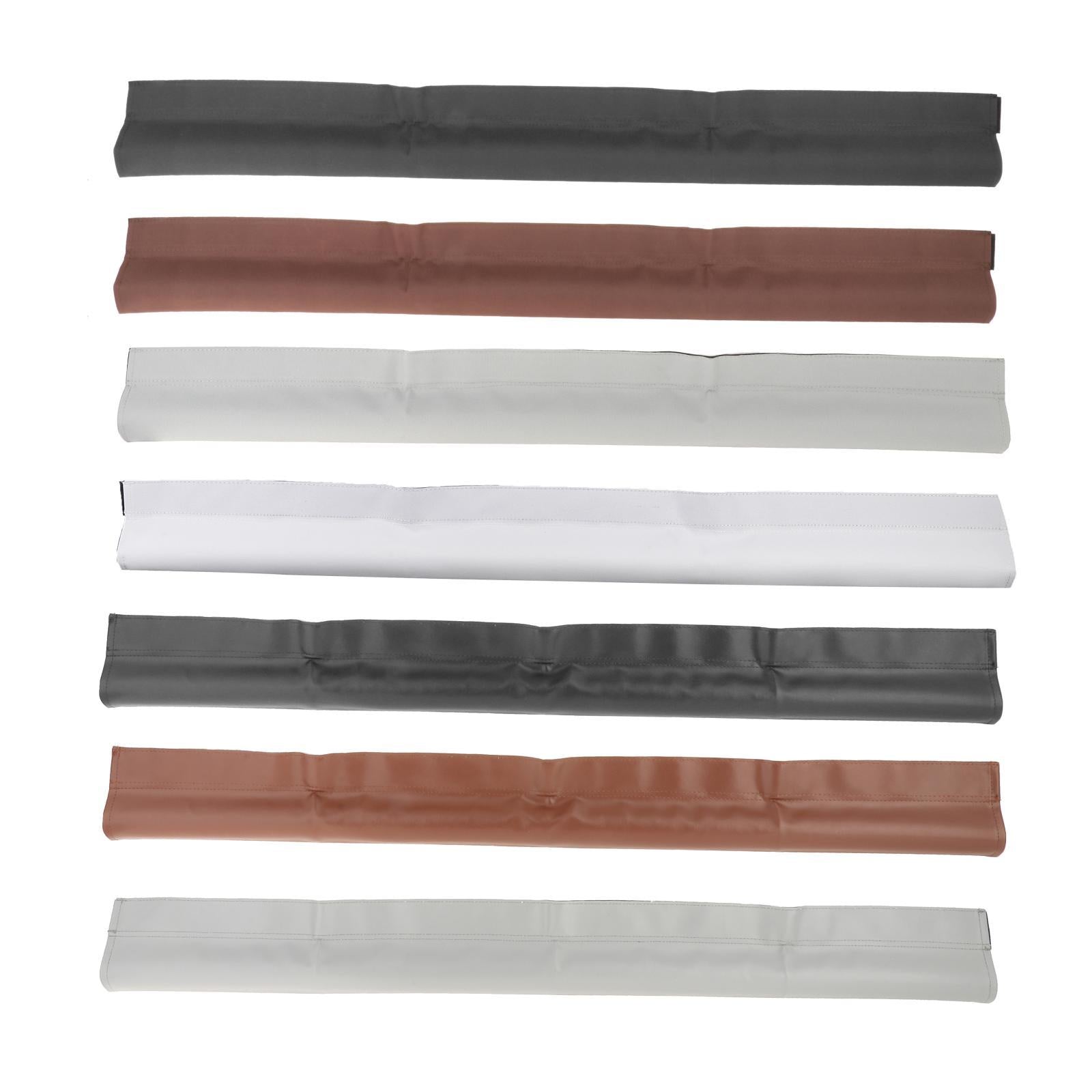 Door Seal Strip Self Adhesive Under Door Sweep Leather Black