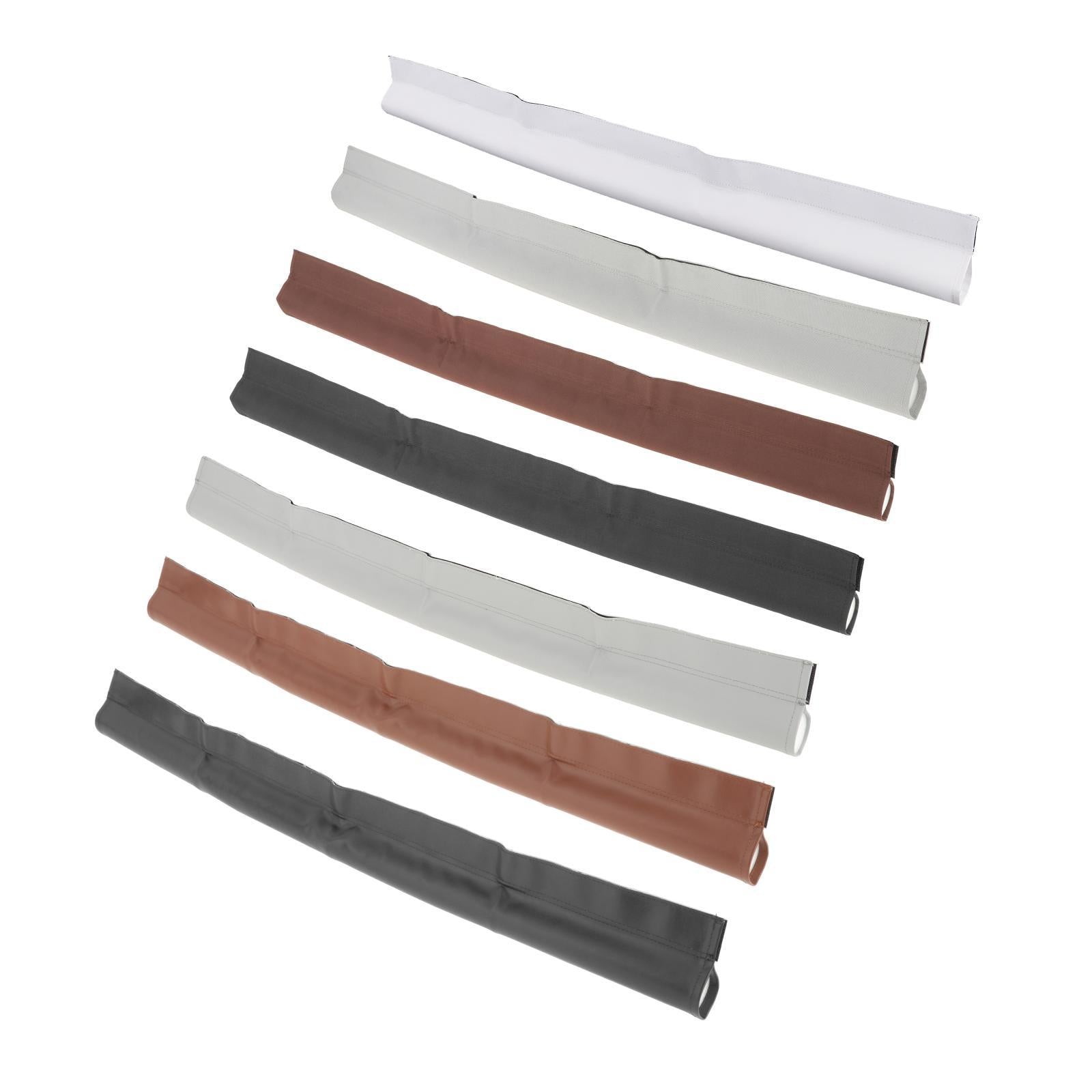 Door Seal Strip Self Adhesive Under Door Sweep Leather Black