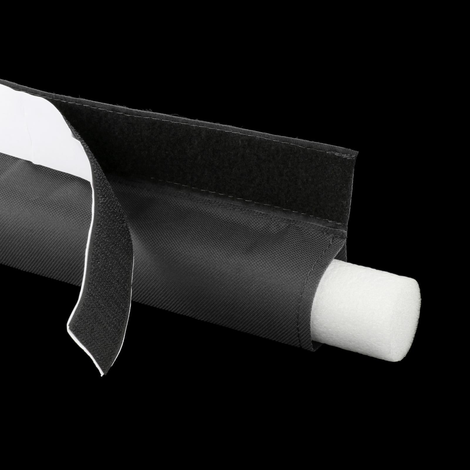 Door Seal Strip Self Adhesive Under Door Sweep Oxford Fabric Black