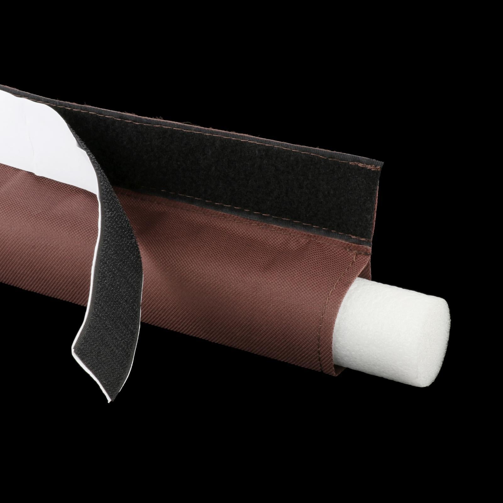 Door Seal Strip Self Adhesive Under Door Sweep Oxford Fabric Coffee