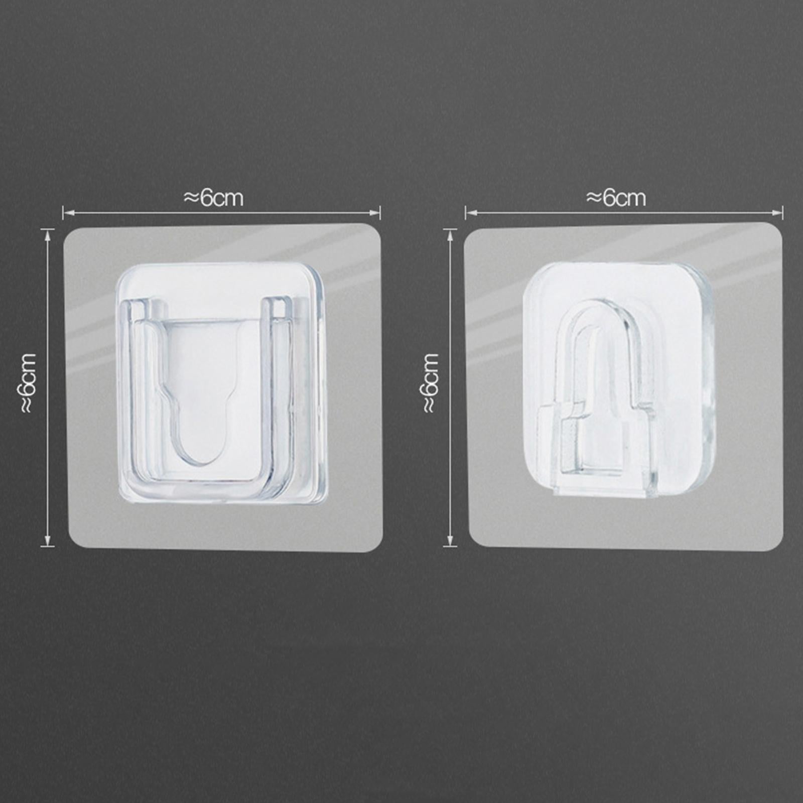 Self Adhesive Wall-Sticking Hooks Reusable Oil-Proof Socket Hook 5 Set