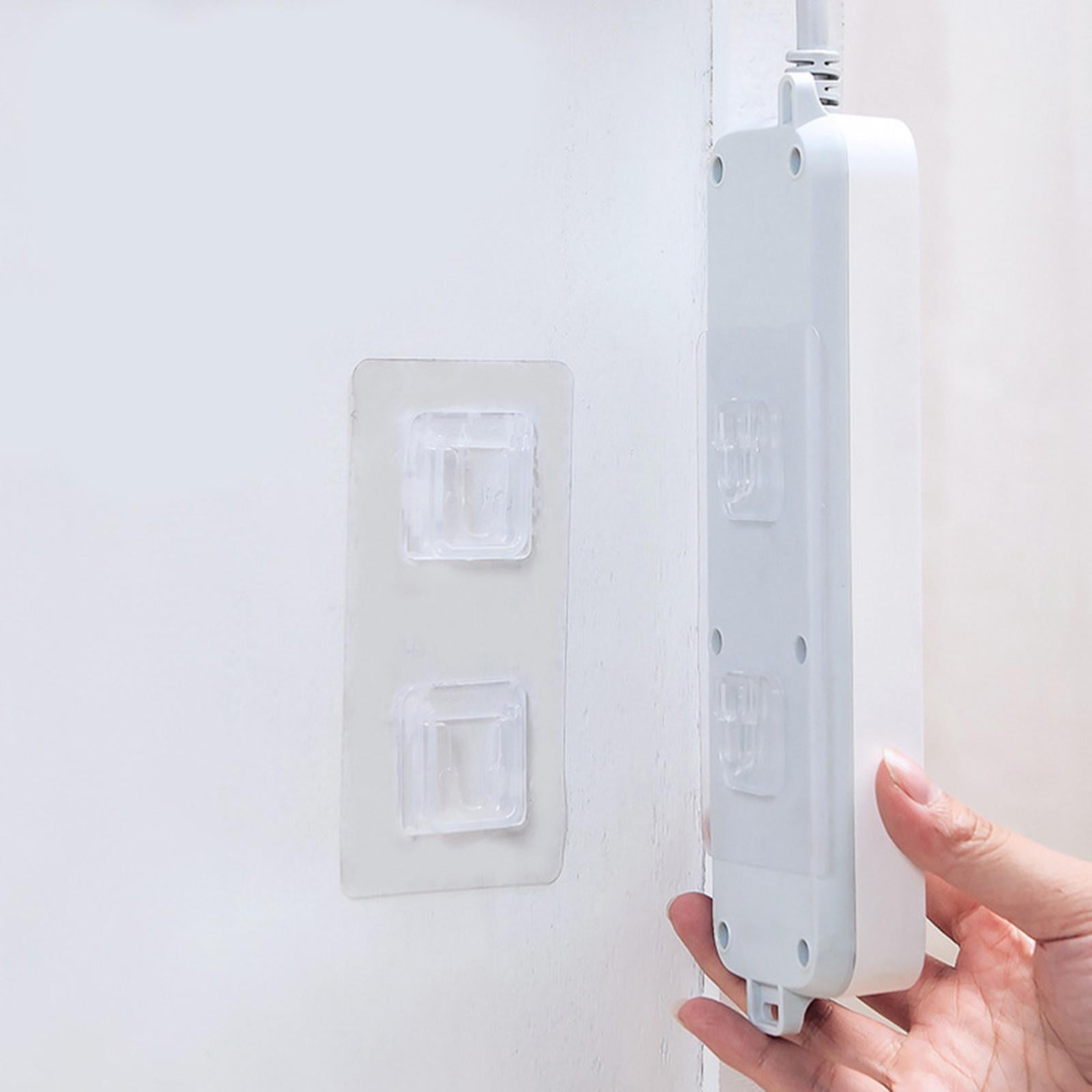 Self Adhesive Wall-Sticking Hooks Reusable Oil-Proof Socket Hook 10 Set