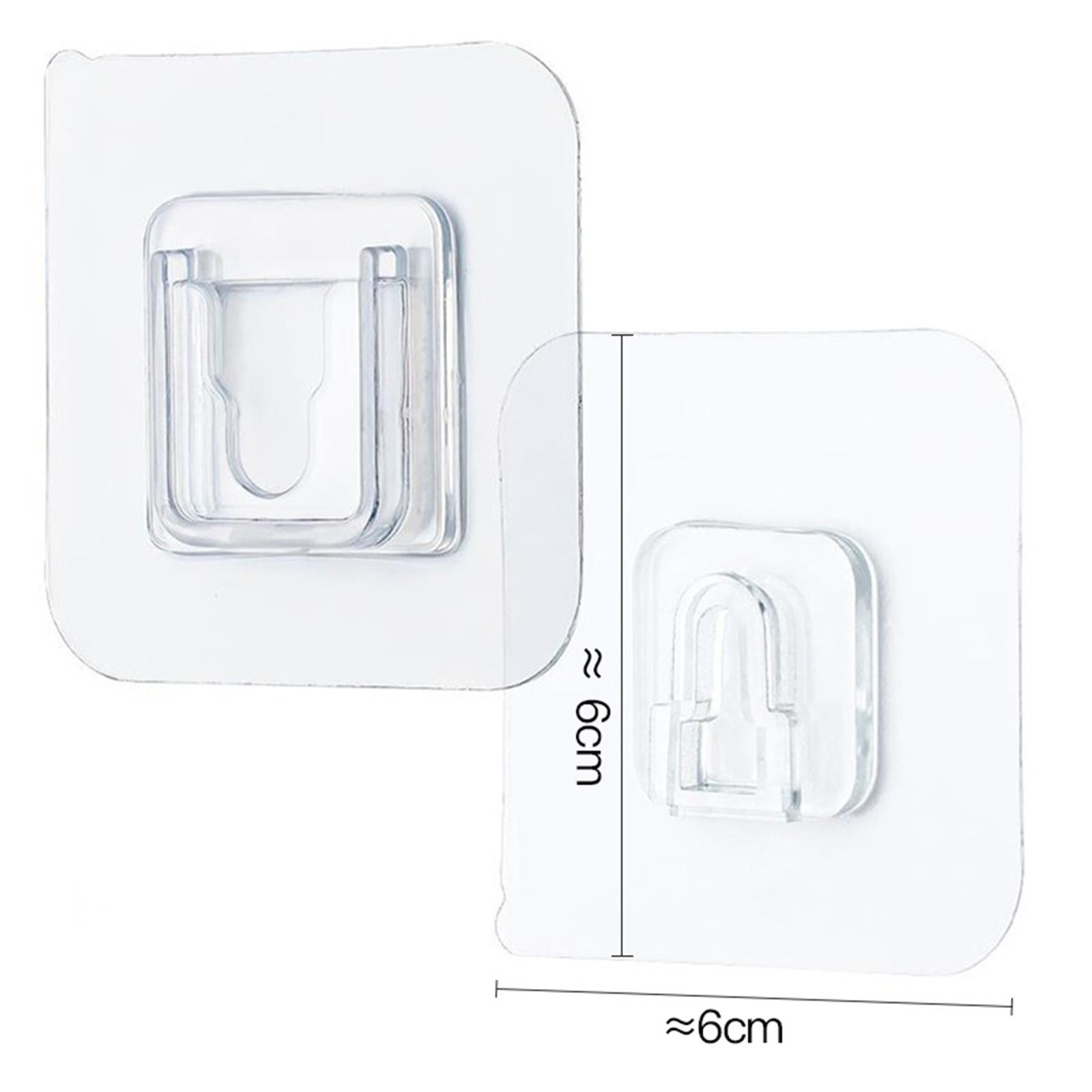 Self Adhesive Wall-Sticking Hooks Reusable Oil-Proof Socket Hook 20 Set