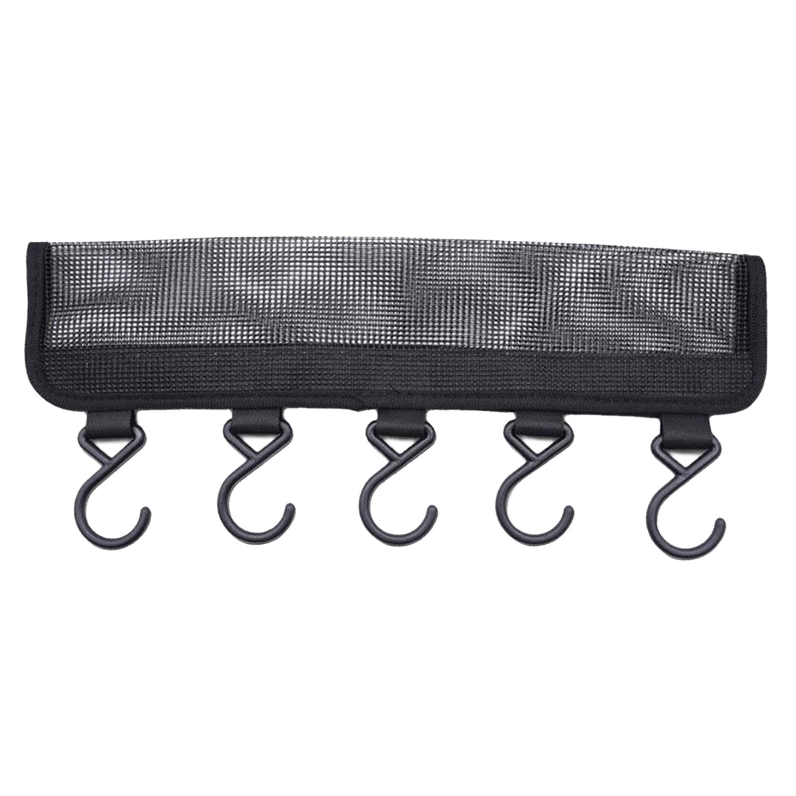 Sock Dryer for Underwear Lingerie Baby Clothes Plastic Drying Rack 5 Black Hooks