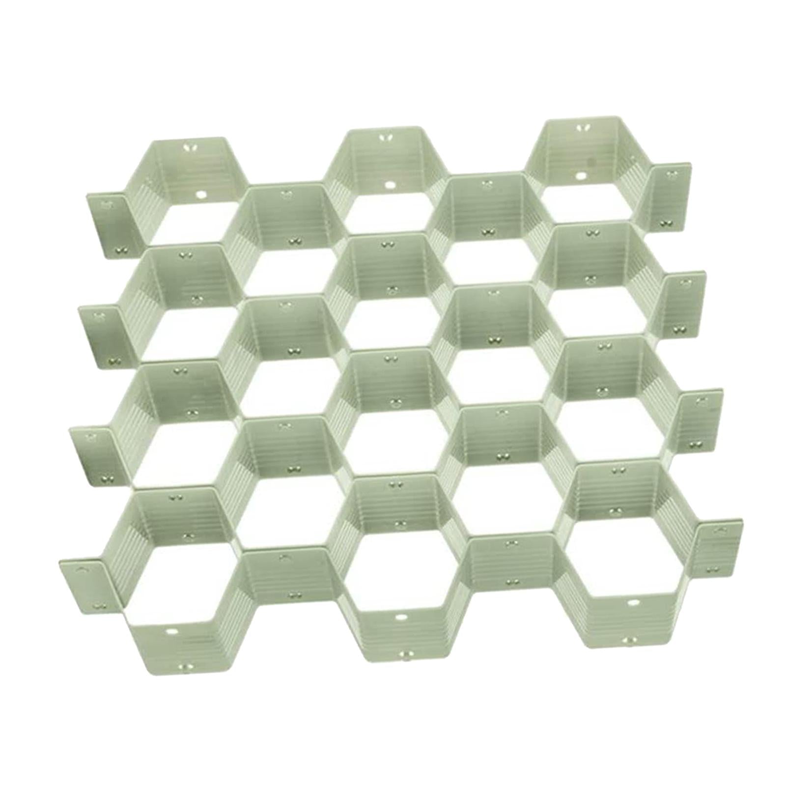 Honeycomb Closet Cabinet Sock Underwear Drawer Divider Organizer Green