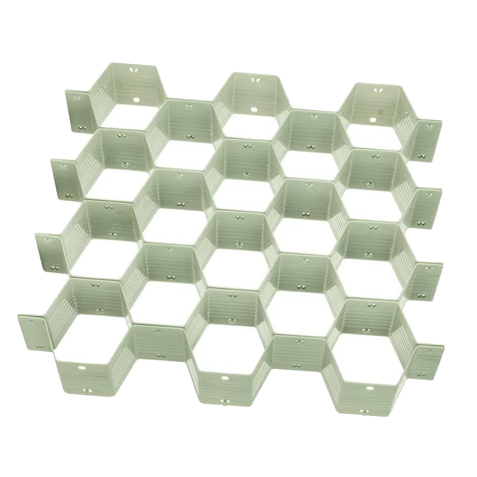 Honeycomb Closet Cabinet Sock Underwear Drawer Divider Organizer Green