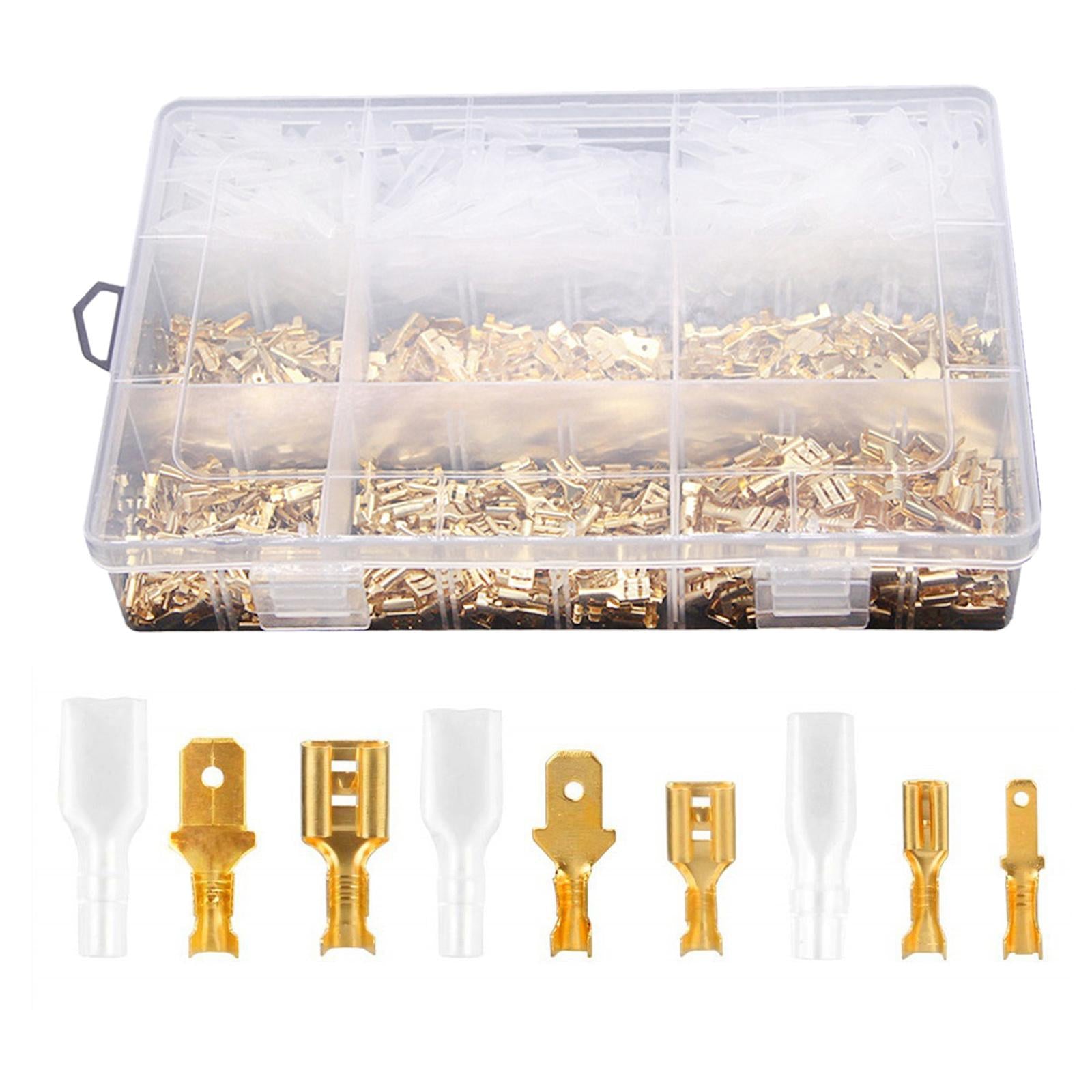 900x 2.8/4.8/6.3mm Insulated Wire Crimp Sheath Plug Insert Quick Terminal