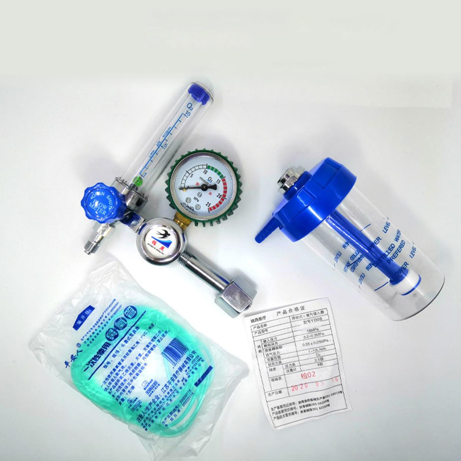 Buoy Type Oxygen Pressure Regulator Flowmeter Gas Flow Meter Inhalator