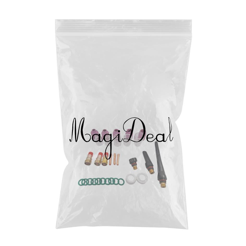 31pcs TIG Welding Torch Stubby Gas Lens Kit for Tig WP-17/18/26