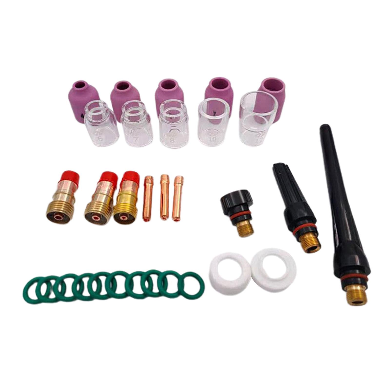 31pcs TIG Welding Torch Stubby Gas Lens Kit for Tig WP-17/18/26
