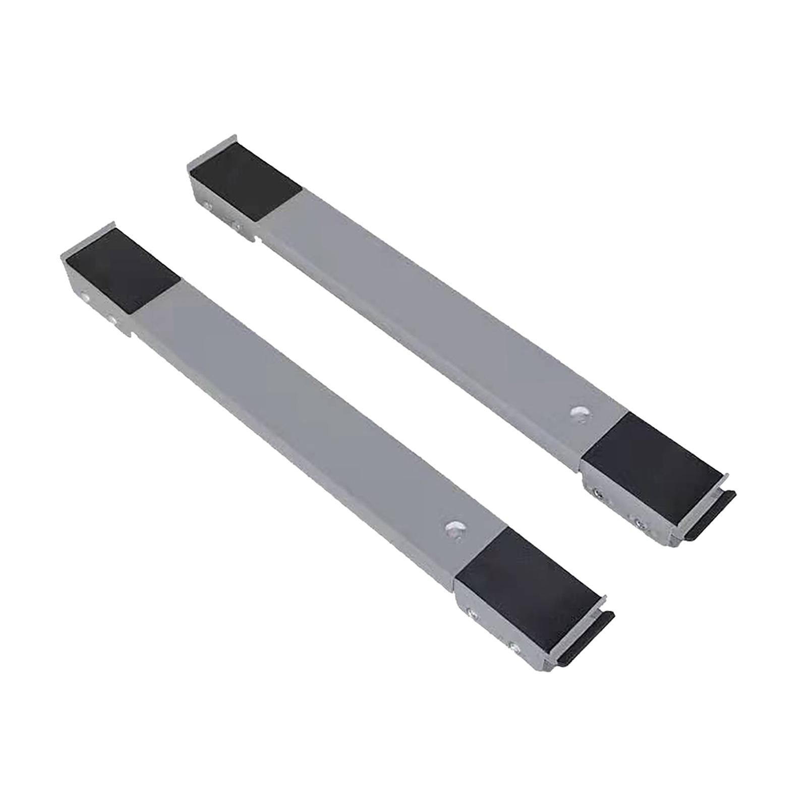 2Pcs Drum Washing Machine Refrigerator Mobile Base Stand Brackets Gray