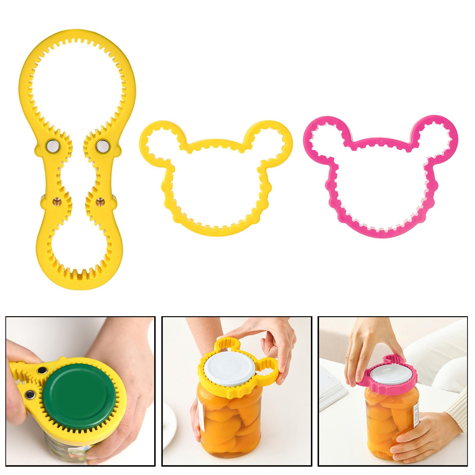 Soda Drink Jar Bottle Opener Quick Easy Beer Bottle Lid Opener Yellow