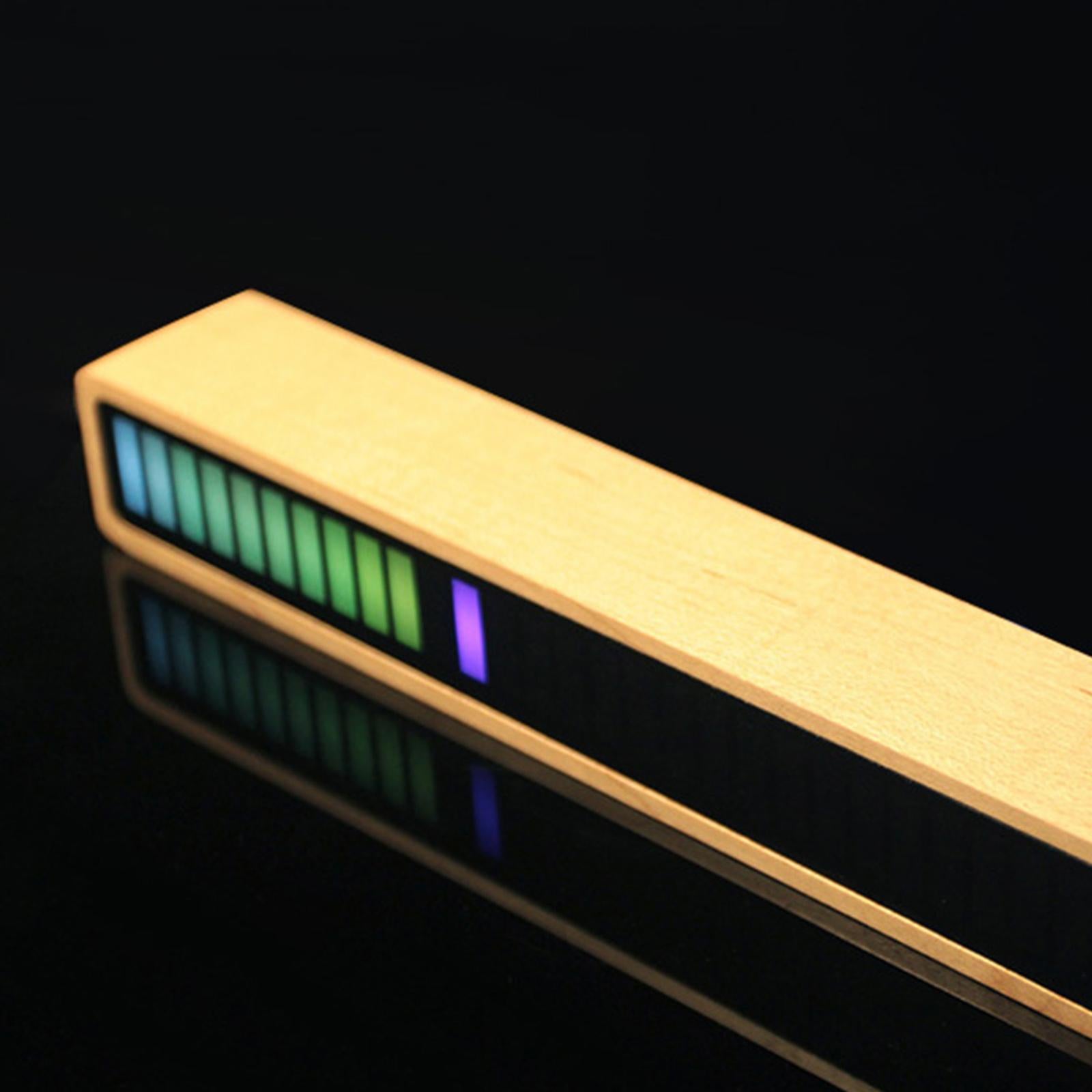 RGB Buletooth APP Control Dimmable Voice Control Rhythm Lamp Maple Frame