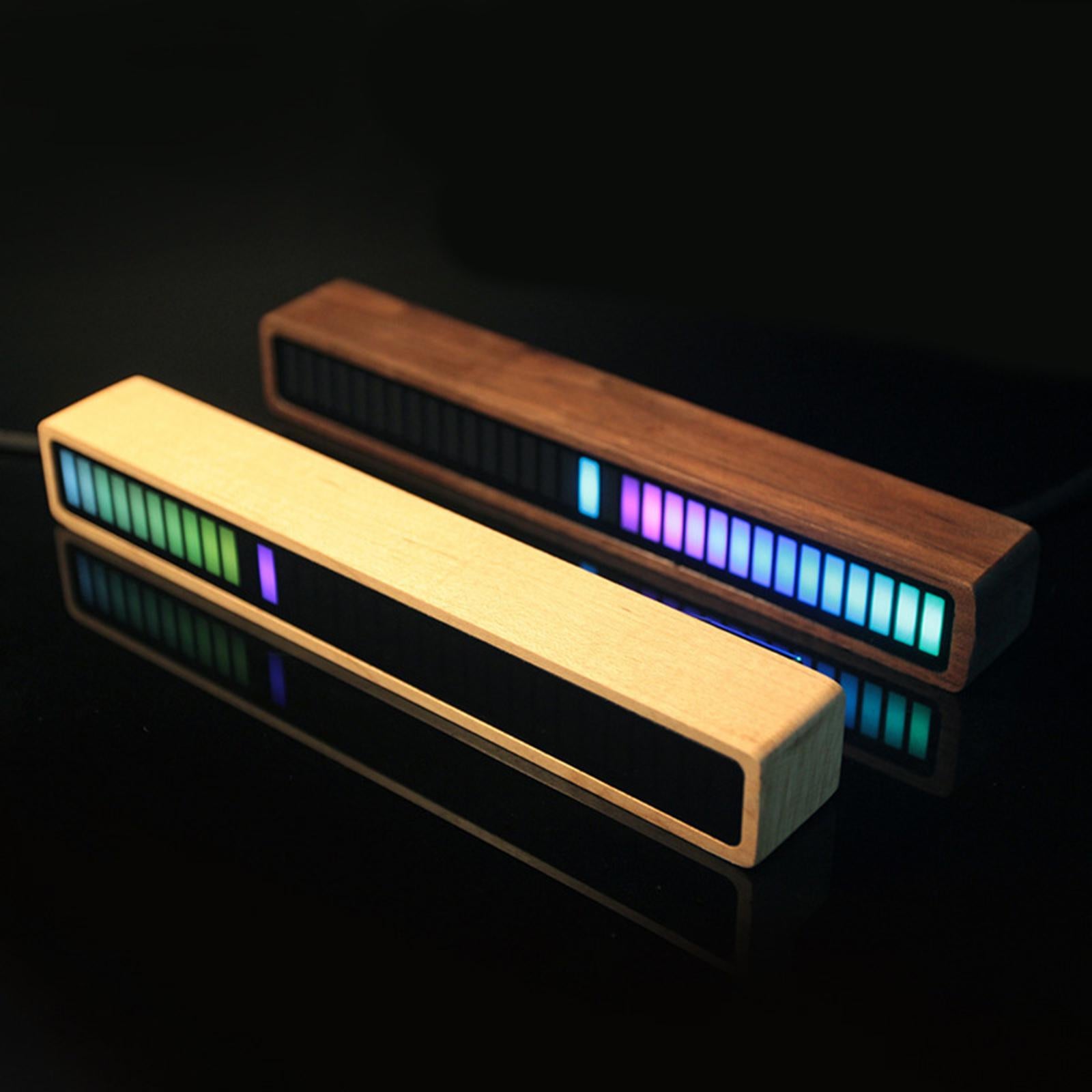 RGB Buletooth APP Control Dimmable Voice Control Rhythm Lamp Maple Frame