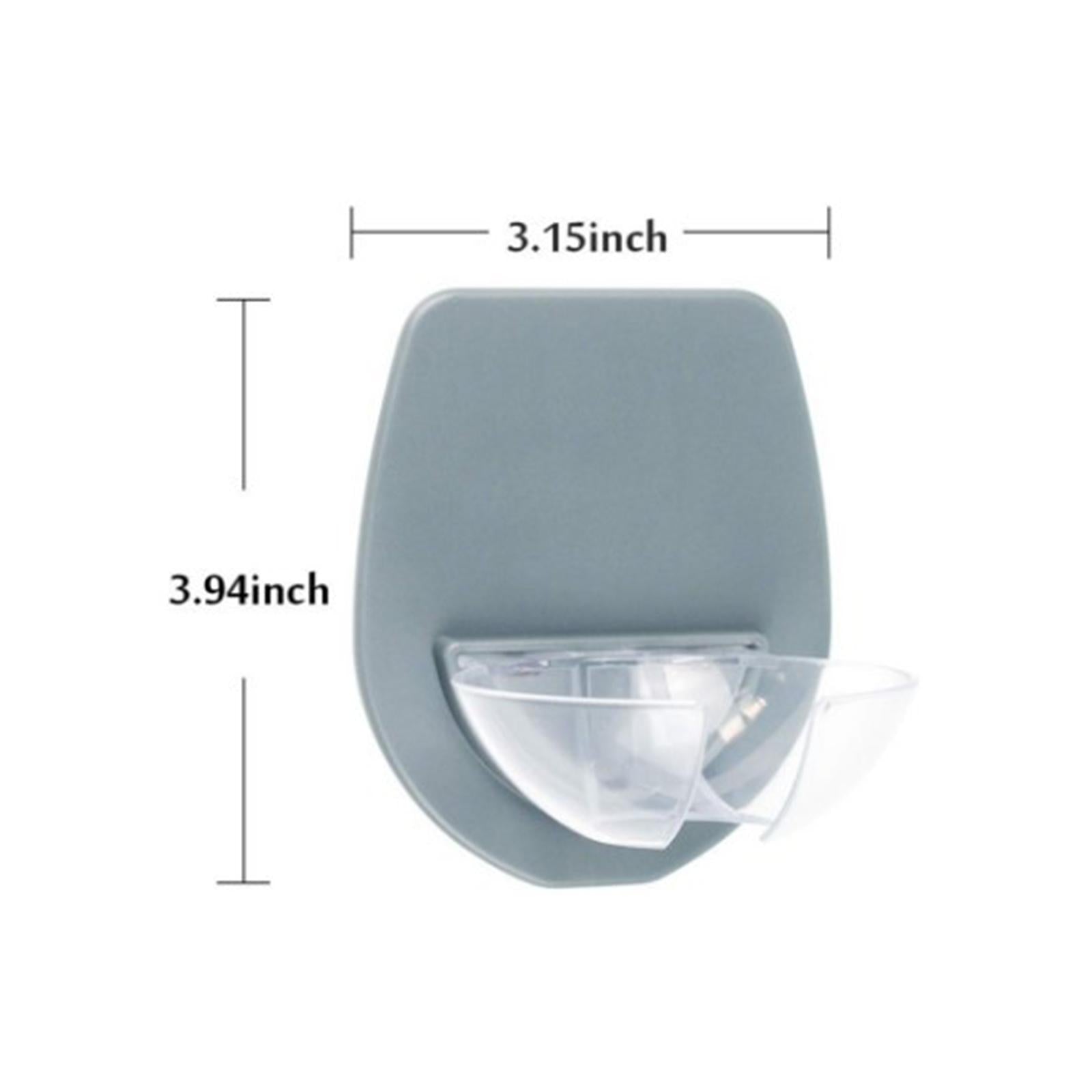 Wine Glass Holder for Bath Shower Home Bedside Bathroom for Wine Gray