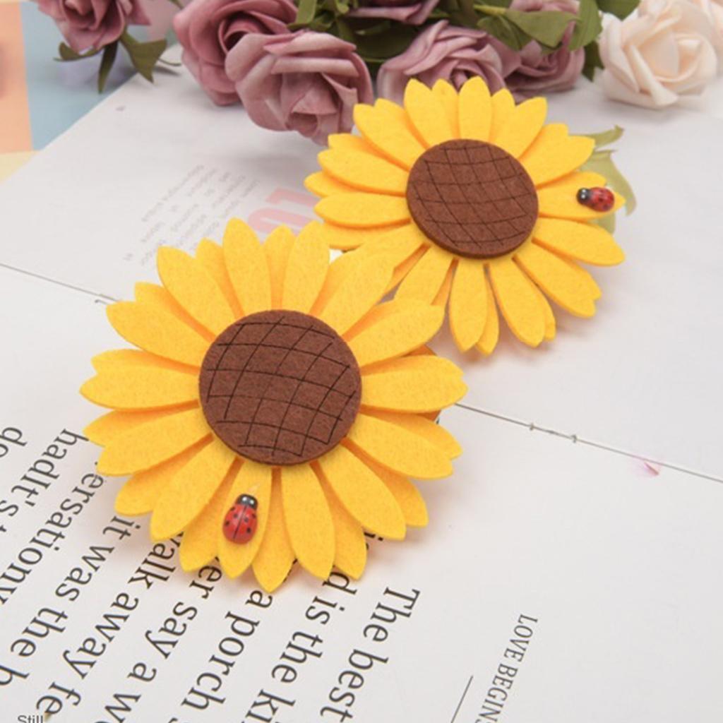 2pcs Curtain Tie Backs Sunflower Magnetic Curtain Tiebacks Clips Clip Style