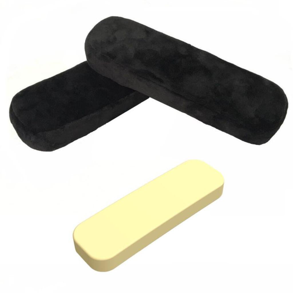 Comfort Office Chair Armrest Pads Extra Thick Cover Cushions Support Forearm black