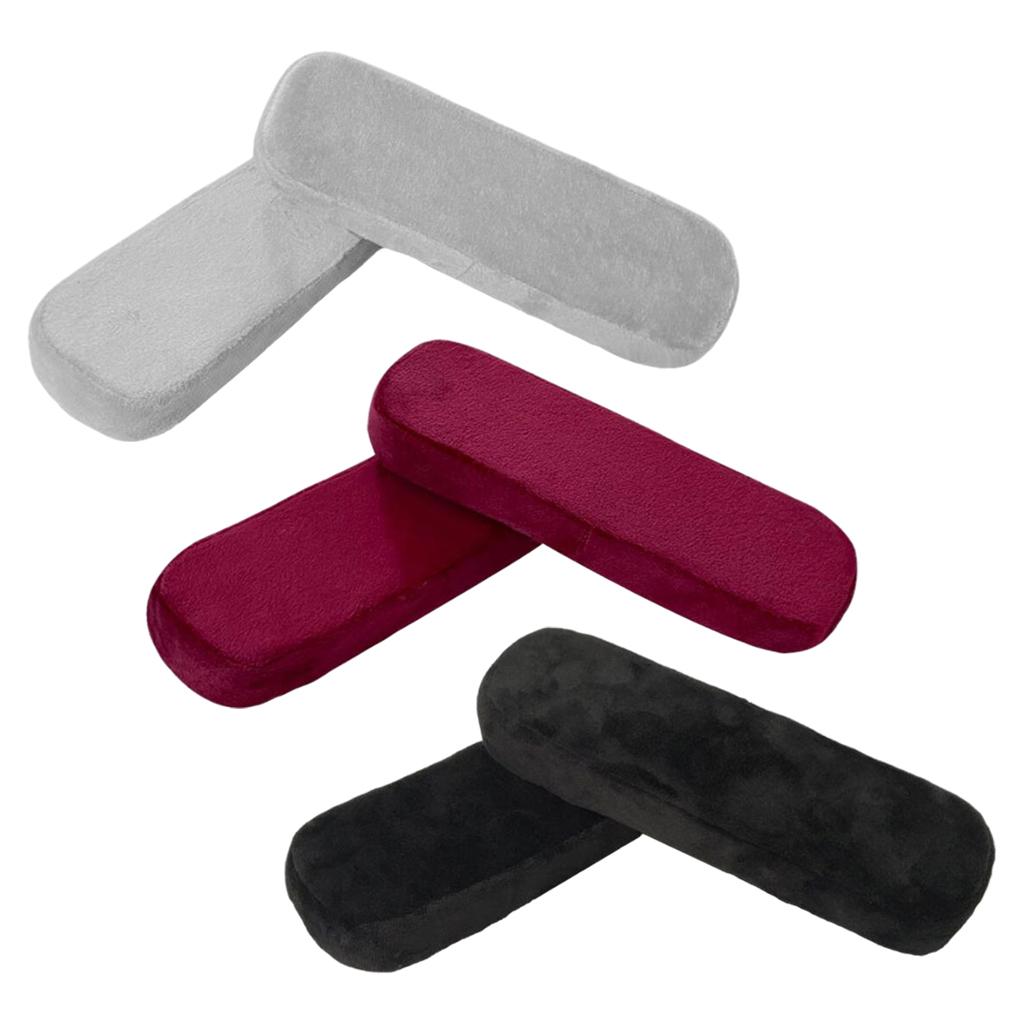 Comfort Office Chair Armrest Pads Extra Thick Cover Cushions Support Forearm black