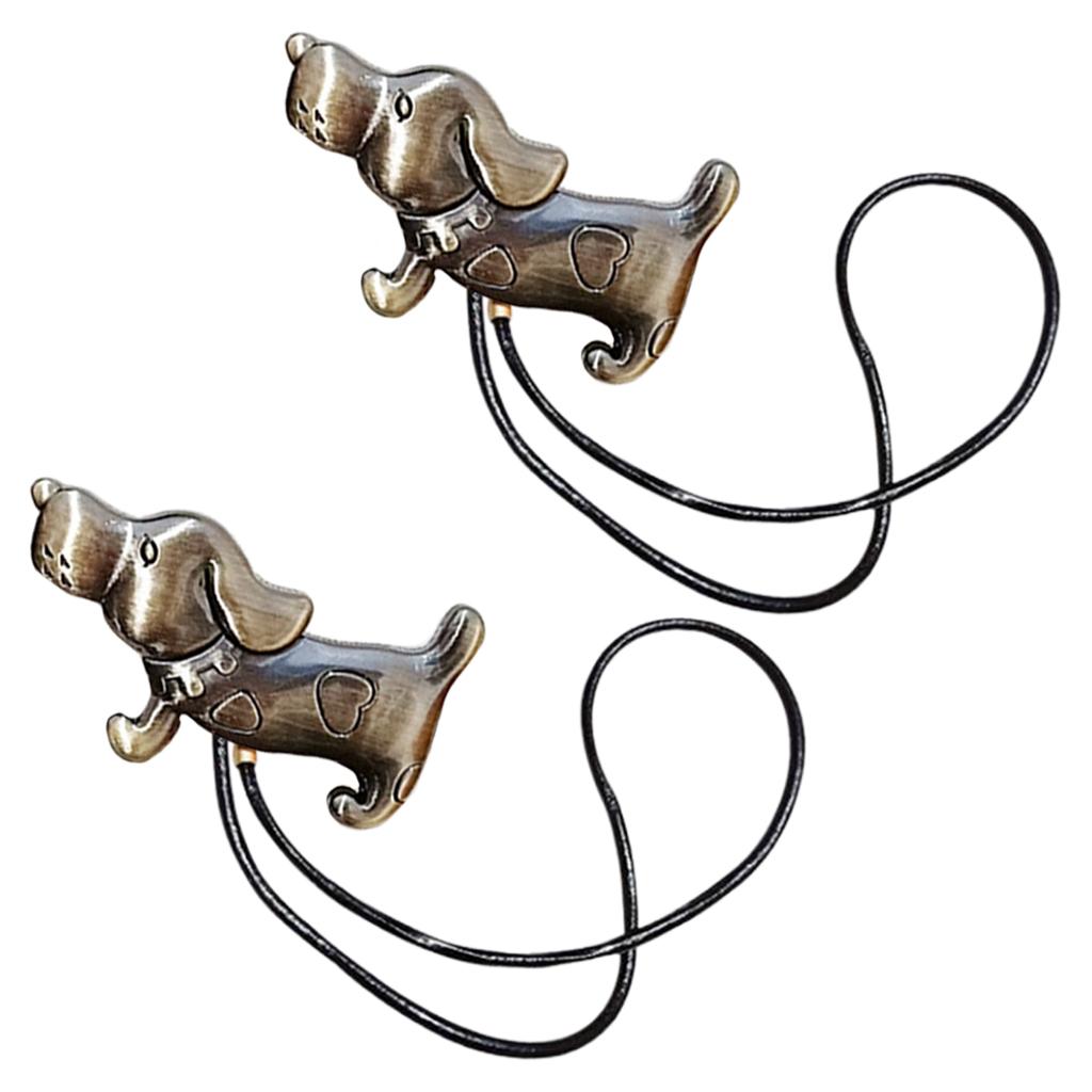Magnetic Curtain Tie Backs Holdbacks Buckle Curtain Clips Rope Strap Bronze