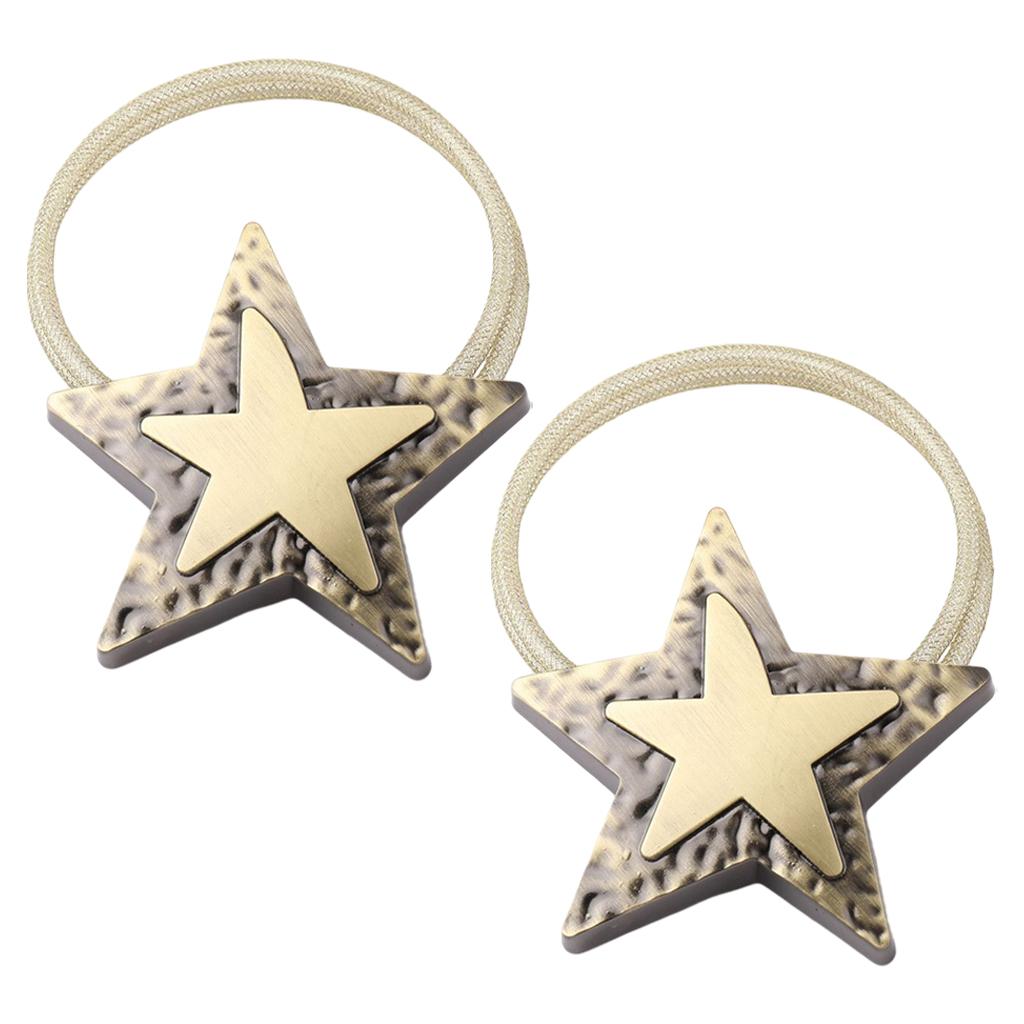 1 Pair Magnetic Curtain Tiebacks Clips Hold Curtains Drape Bedroom Decor bronze