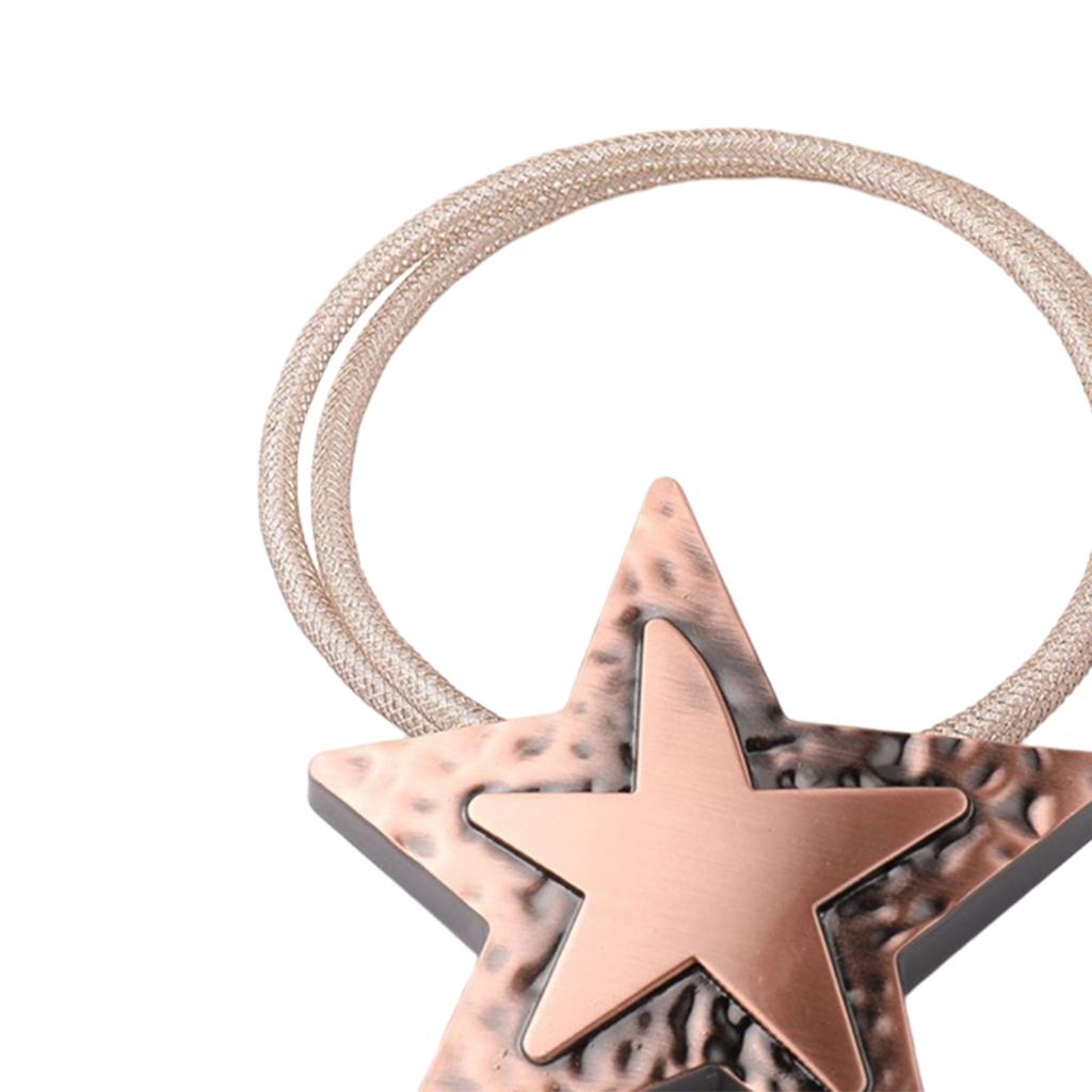 1 Pair Magnetic Curtain Tiebacks Clips Hold Curtains Drape Bedroom Decor red bronze