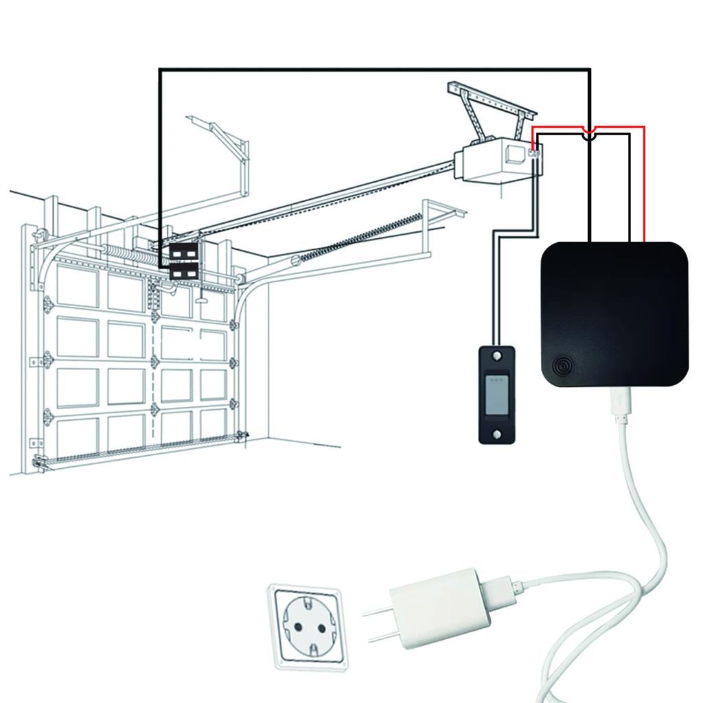 WiFi Garage Door Opener Controller Compatible with Alexa,for Google Home