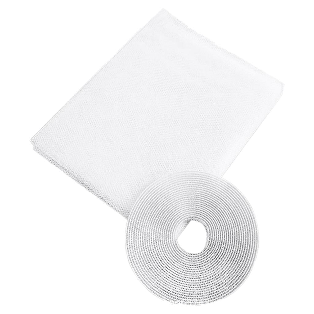 Window Fly Screen Mosquito Net Shield for Windows DIY Size White 1.5x2.0m