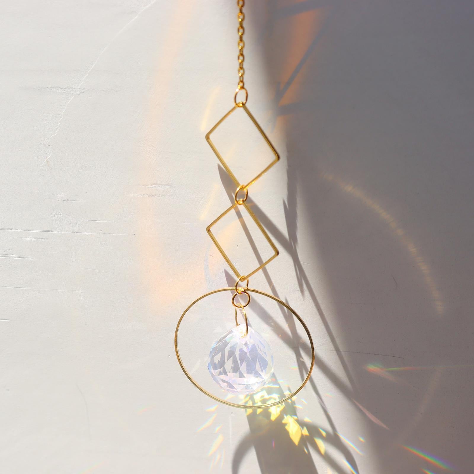 Crystal Suncatcher Rainbow Maker Yard Patio Window Hanging Decor Sun Catcher style 2