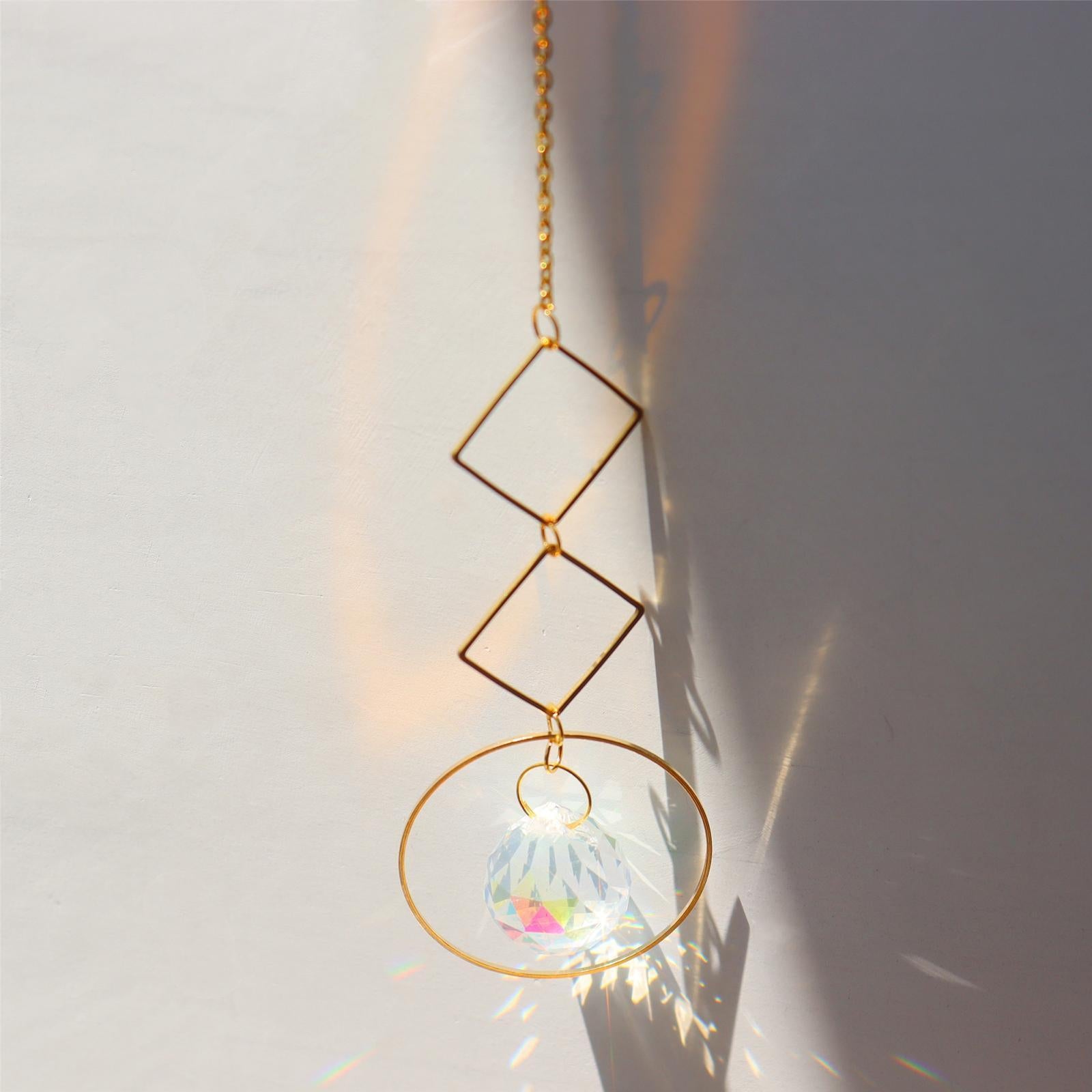 Crystal Suncatcher Rainbow Maker Yard Patio Window Hanging Decor Sun Catcher style 2
