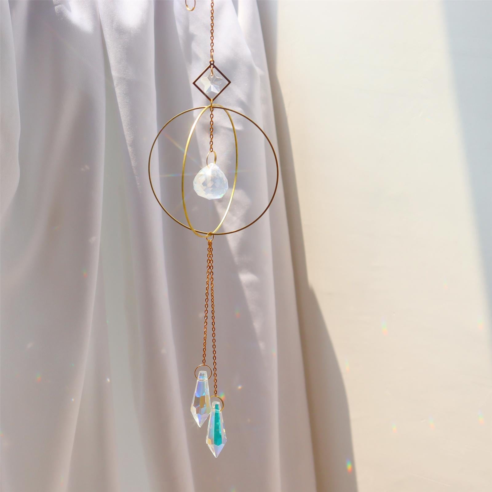 Crystal Suncatcher Rainbow Maker Yard Patio Window Hanging Decor Sun Catcher style 4