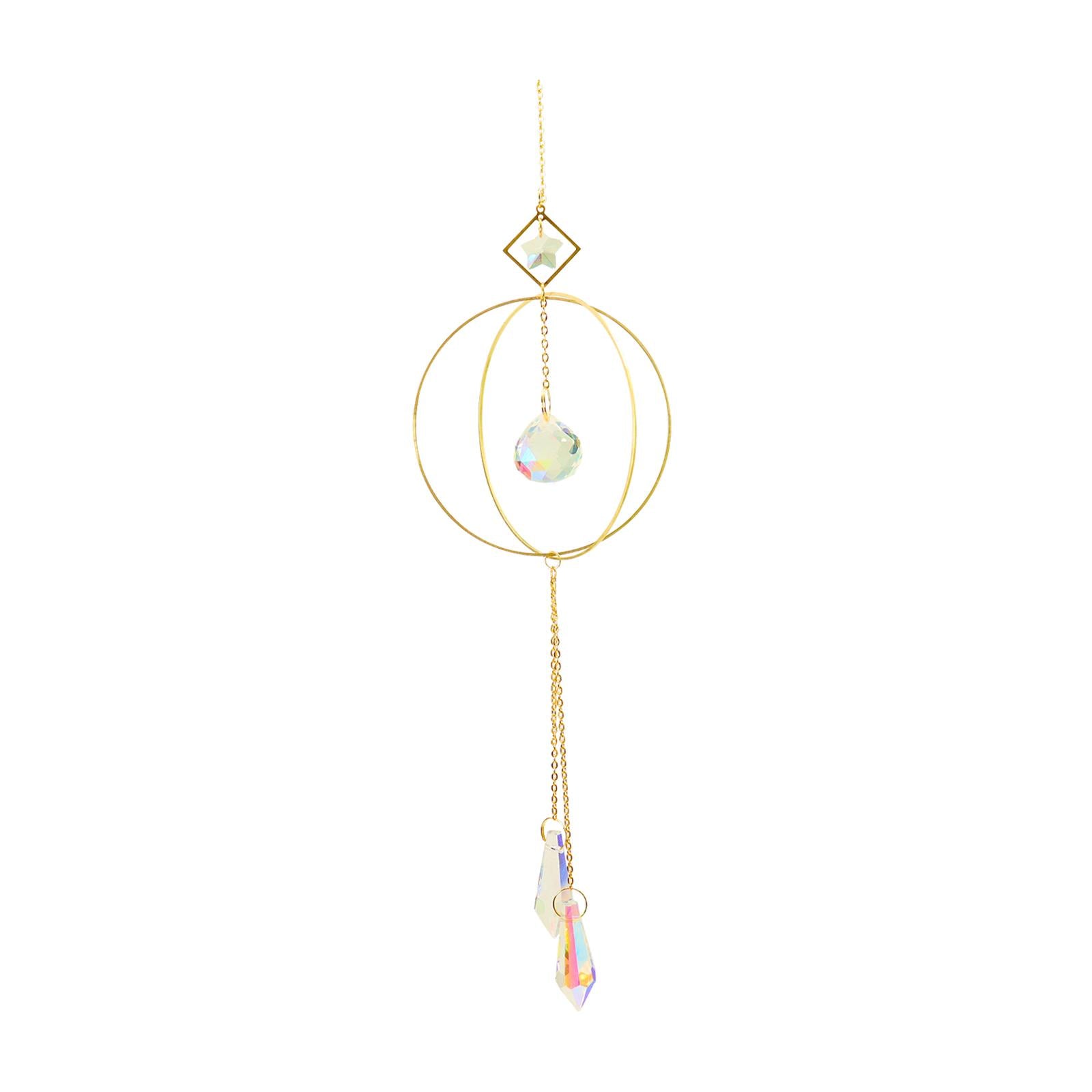Crystal Suncatcher Rainbow Maker Yard Patio Window Hanging Decor Sun Catcher style 4