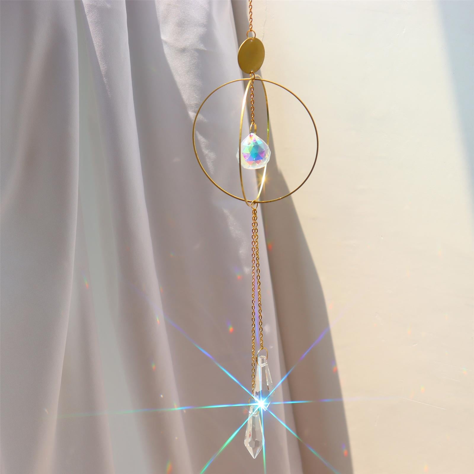 Crystal Suncatcher Rainbow Maker Yard Patio Window Hanging Decor Sun Catcher style 5