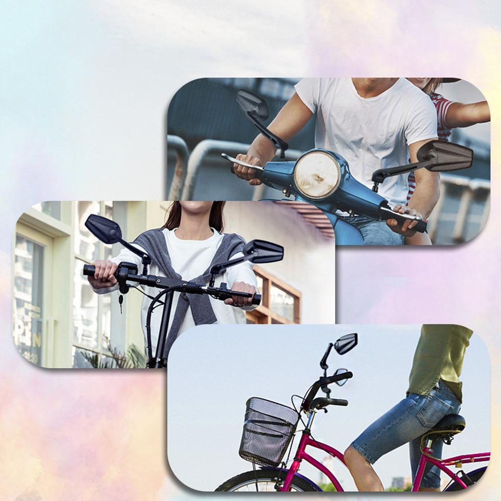 Handlebar Bike Mirror Wide Range Mountain Bike Reflector Rearview Mirror left