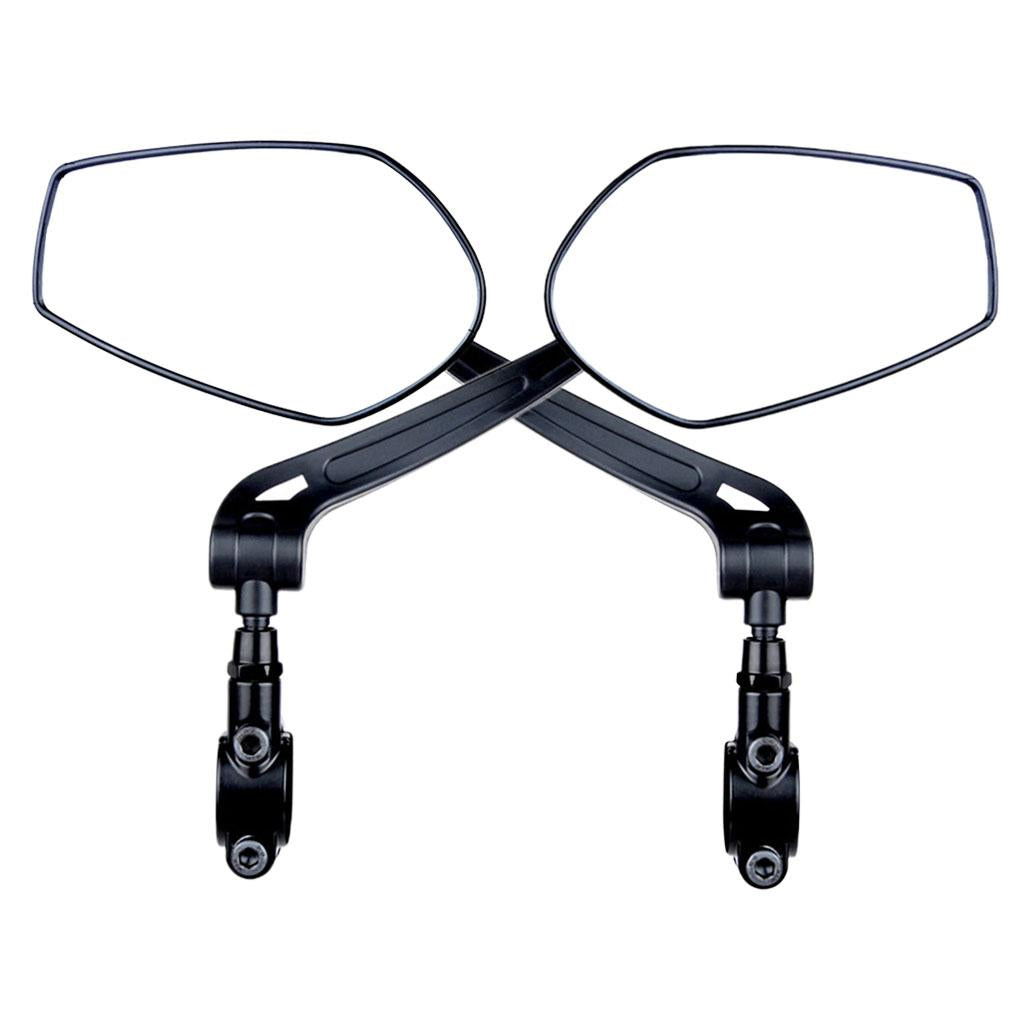 Handlebar Bike Mirror Wide Range Mountain Bike Reflector Rearview Mirror left and right