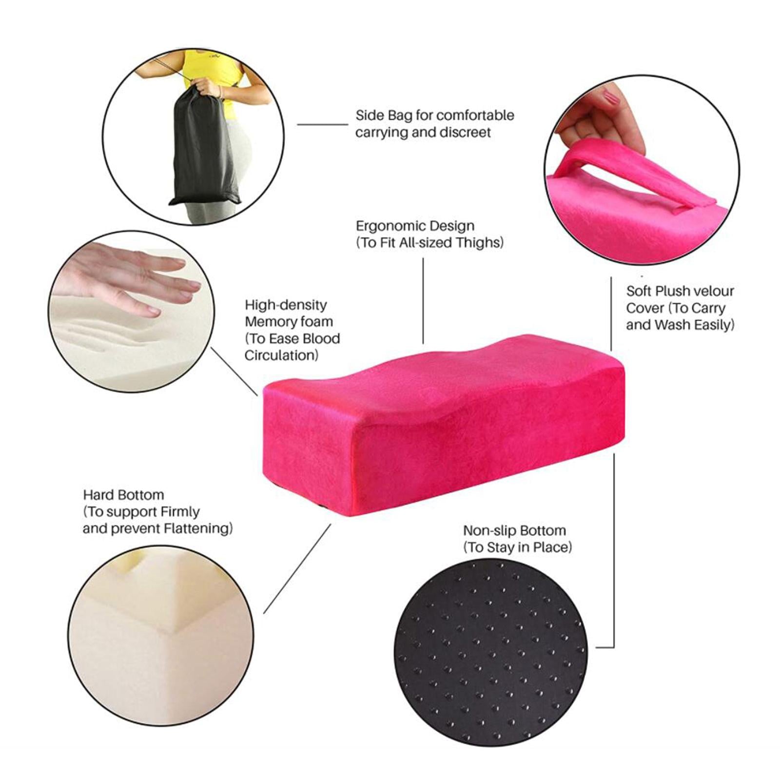 Butt Lift Pillow BBL Pillow BBL Foam Pillow for Driving Sitting Lifter Grey