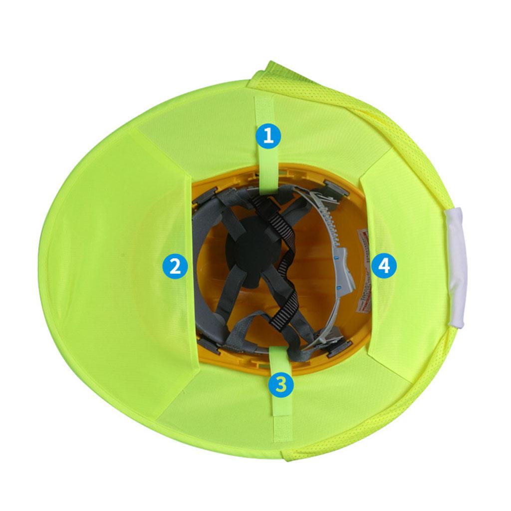 Hard Hat Sun Shield Reflective Brim Mesh Sun Shade Fluorescence