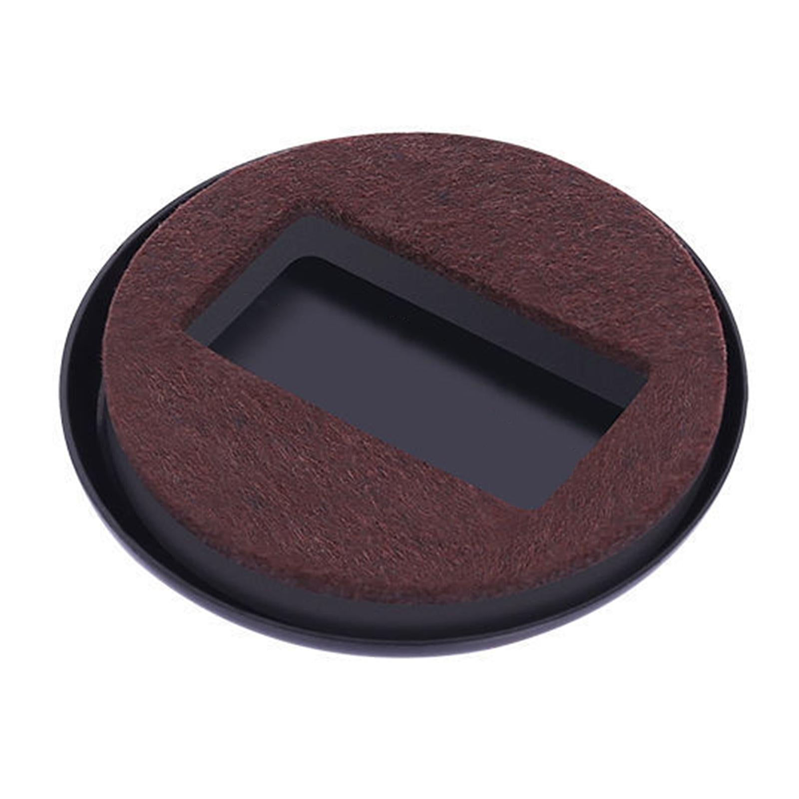 5x Furniture Cups Bed Stoppers Furniture Wheel Stoppers ABS Black