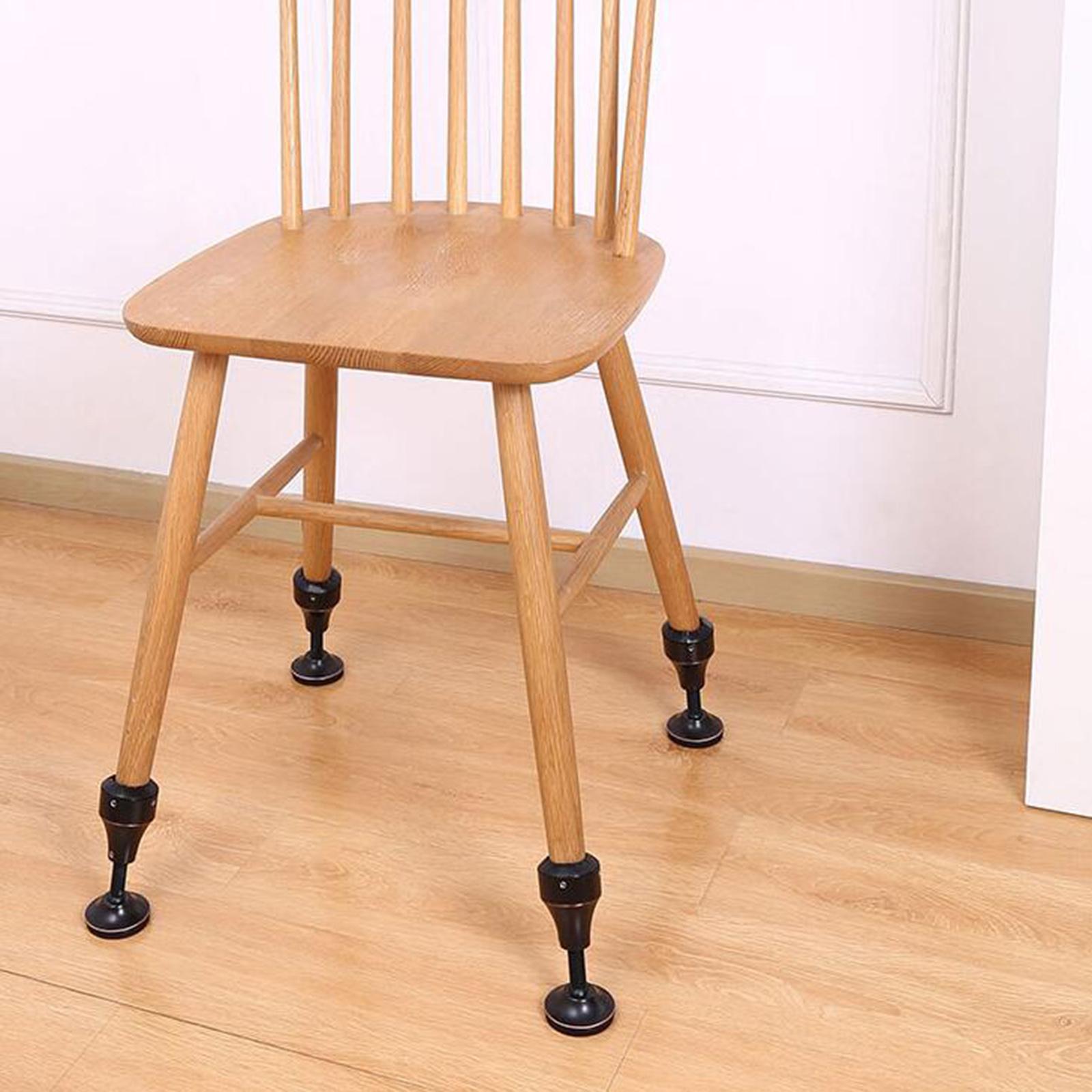 Adjustable Chair Riser Lifter Sofa Legs Riser Table Feet Protector Black