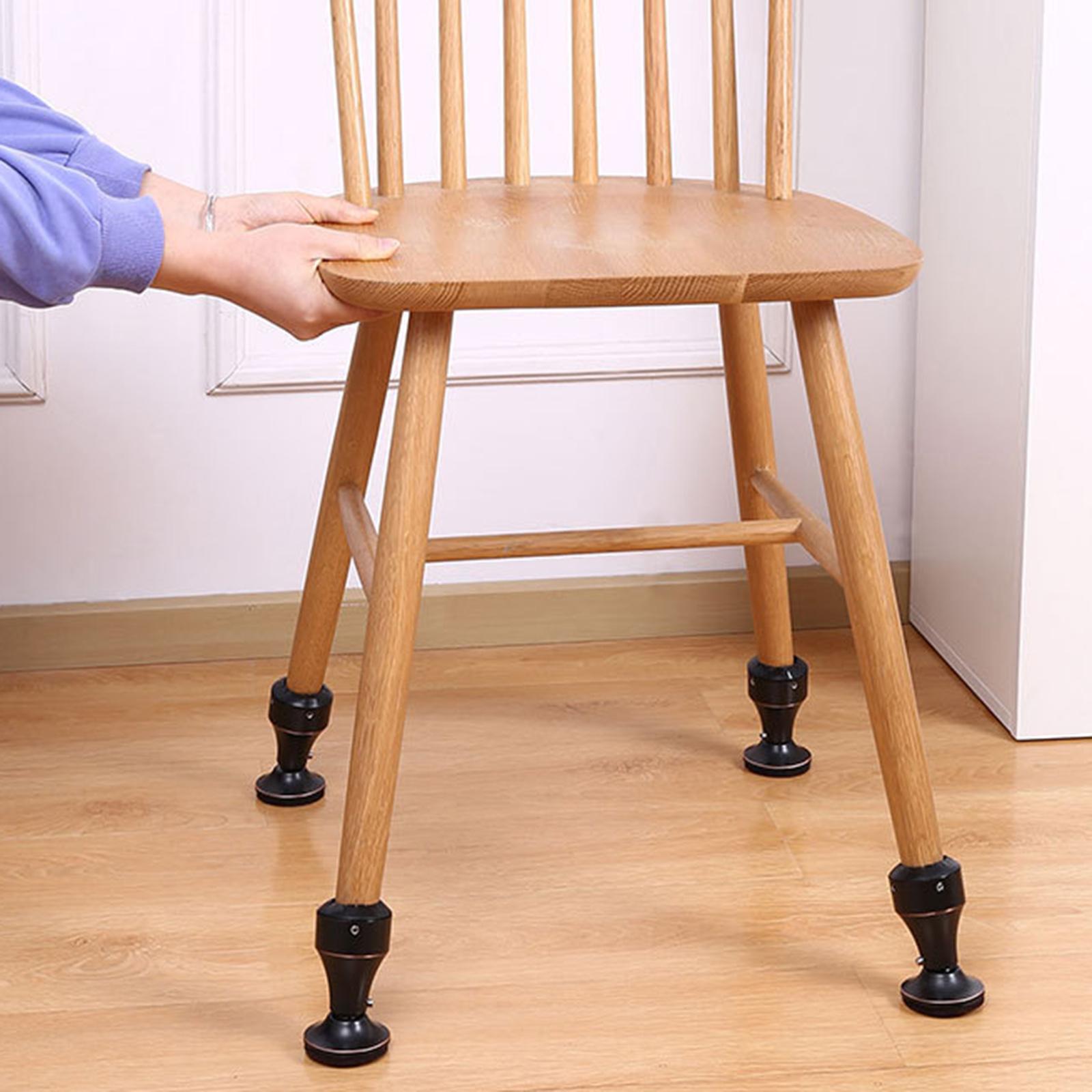 Adjustable Chair Riser Lifter Sofa Legs Riser Table Feet Protector Black